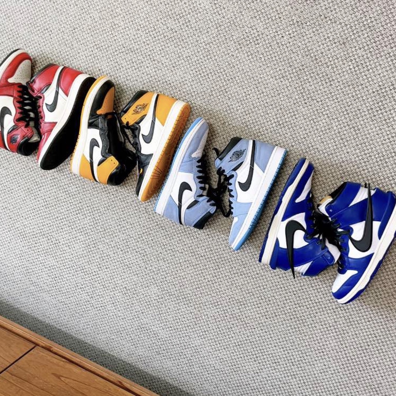 Jordan 1 Retro High OG Defiant SB LA to Chicago, Jordan 1 Retro High OG Taxi 착용 스타일
