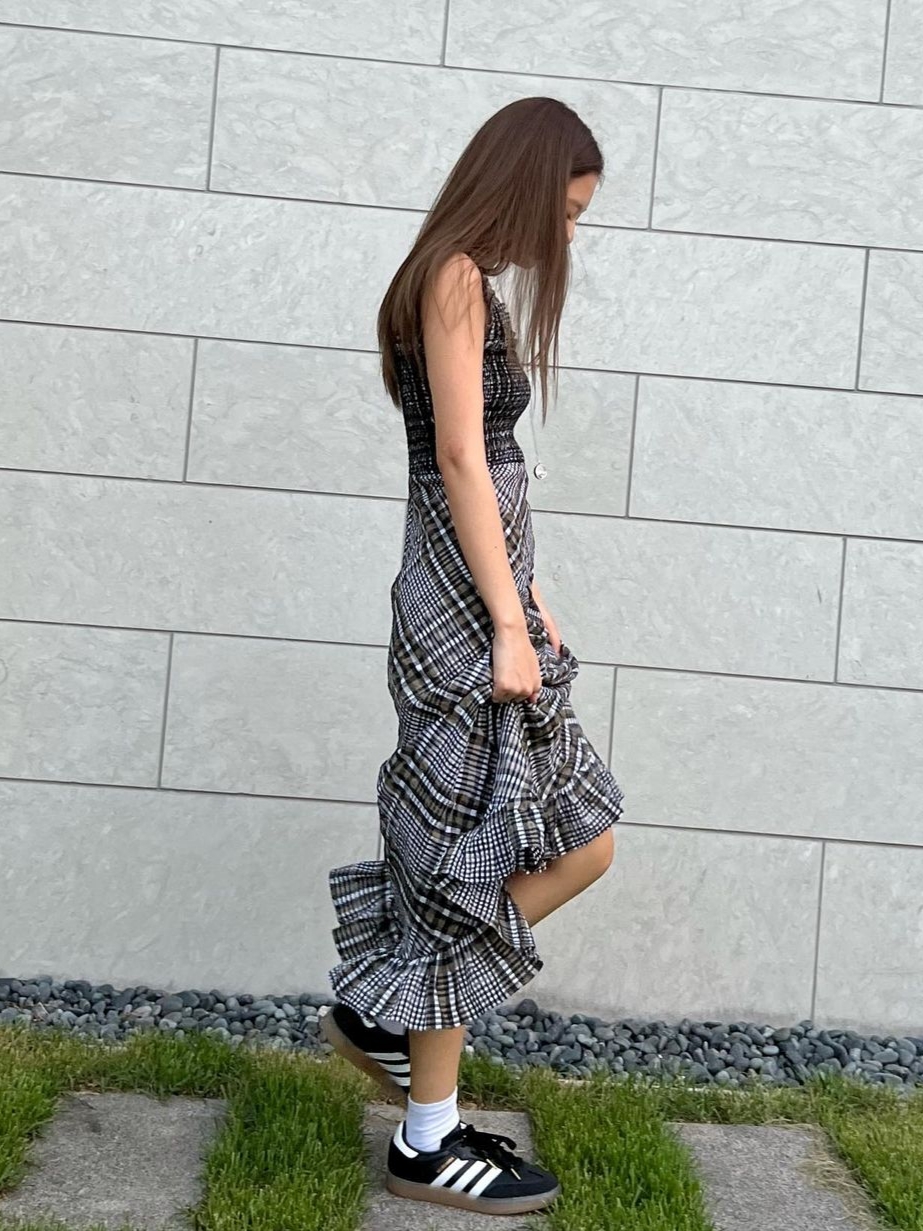 Adidas Velosamba Cycling Core Black Core White 착용 스타일