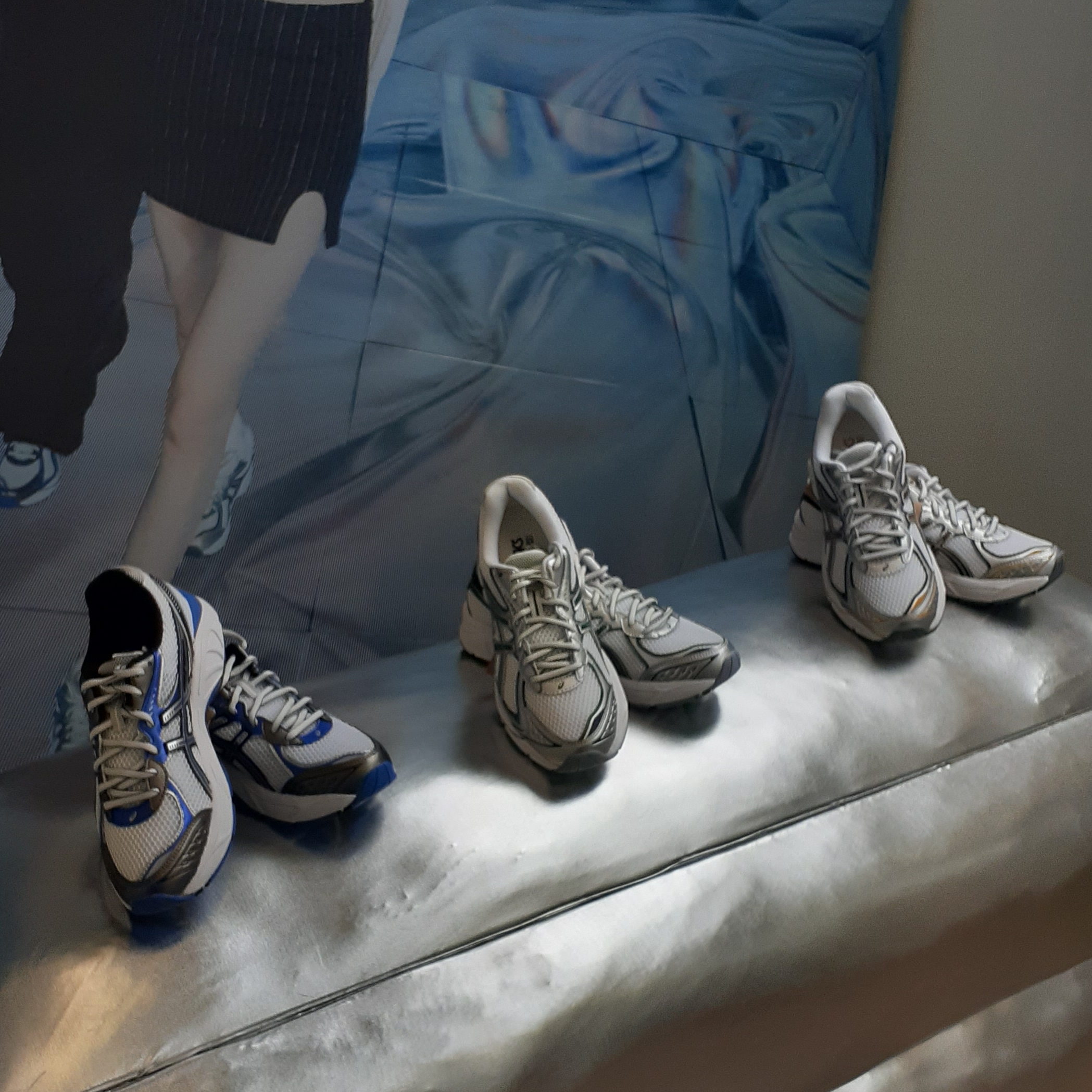 Asics GT-2160 White Pure Silver, Asics GT-2160 White Shamrock Green 착용 스타일 - 2