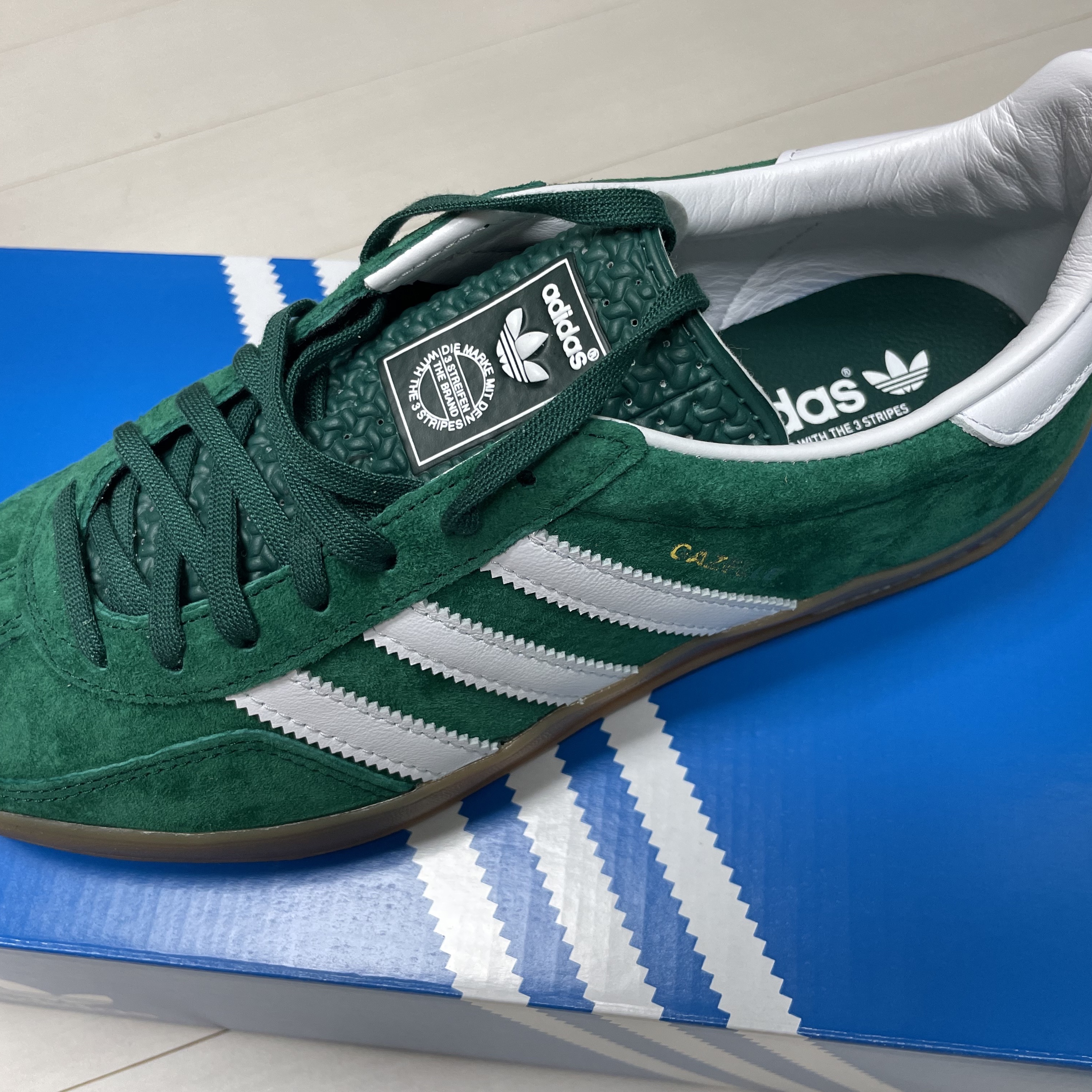 Adidas Gazelle Indoor Collegiate Green 착용 스타일
