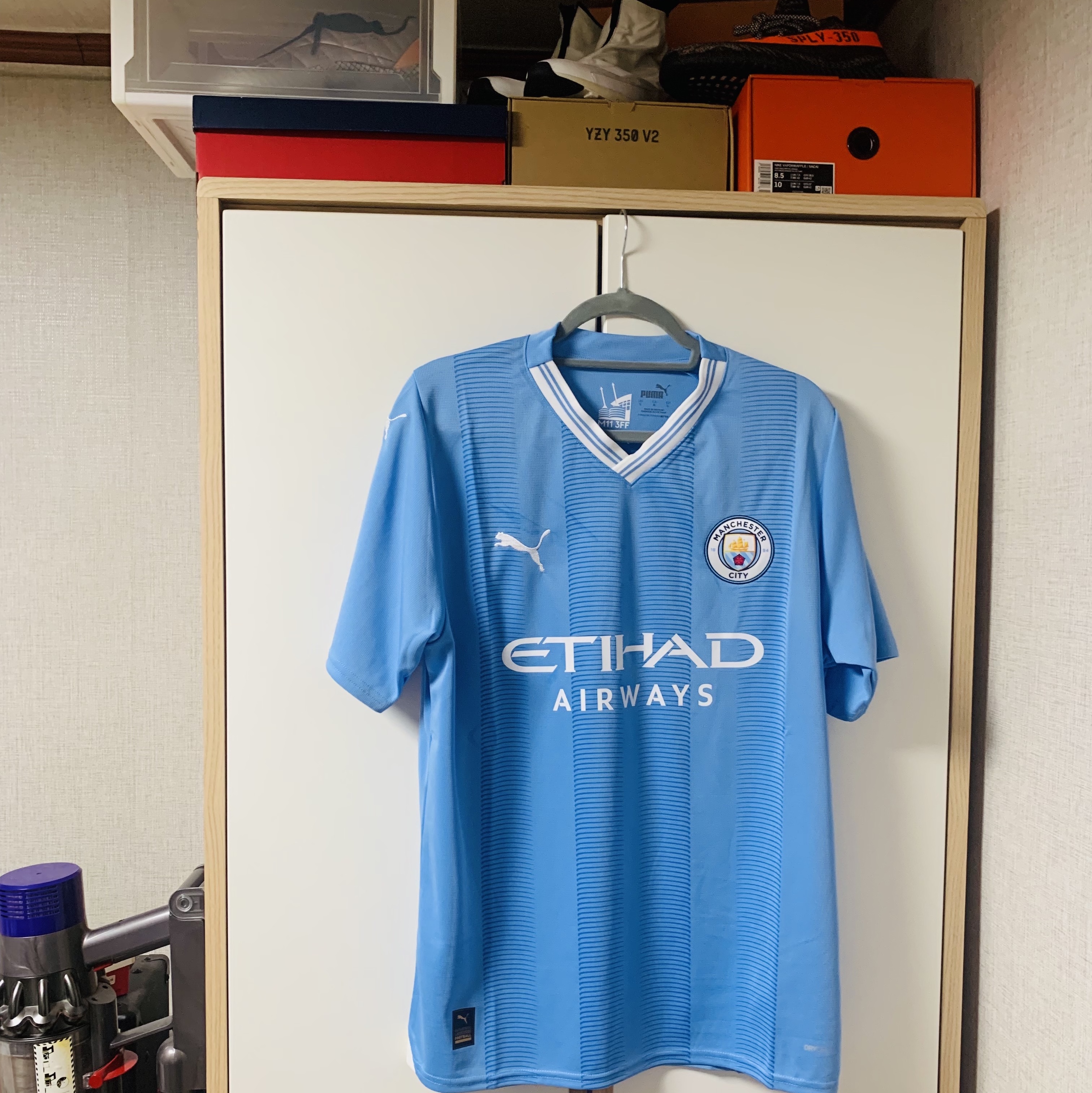 Puma Manchester City 2023/24 Home Jersey Team Light Blue (Non Marking Ver.) 착용 스타일