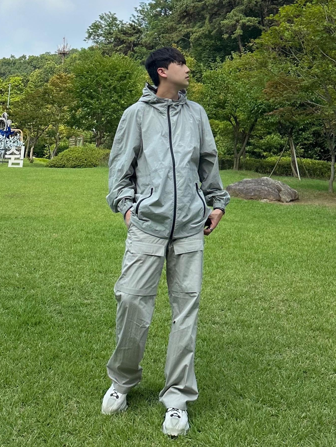 Nike x Matthew M Williams Zoom 004 Stone 착용 스타일 - 1