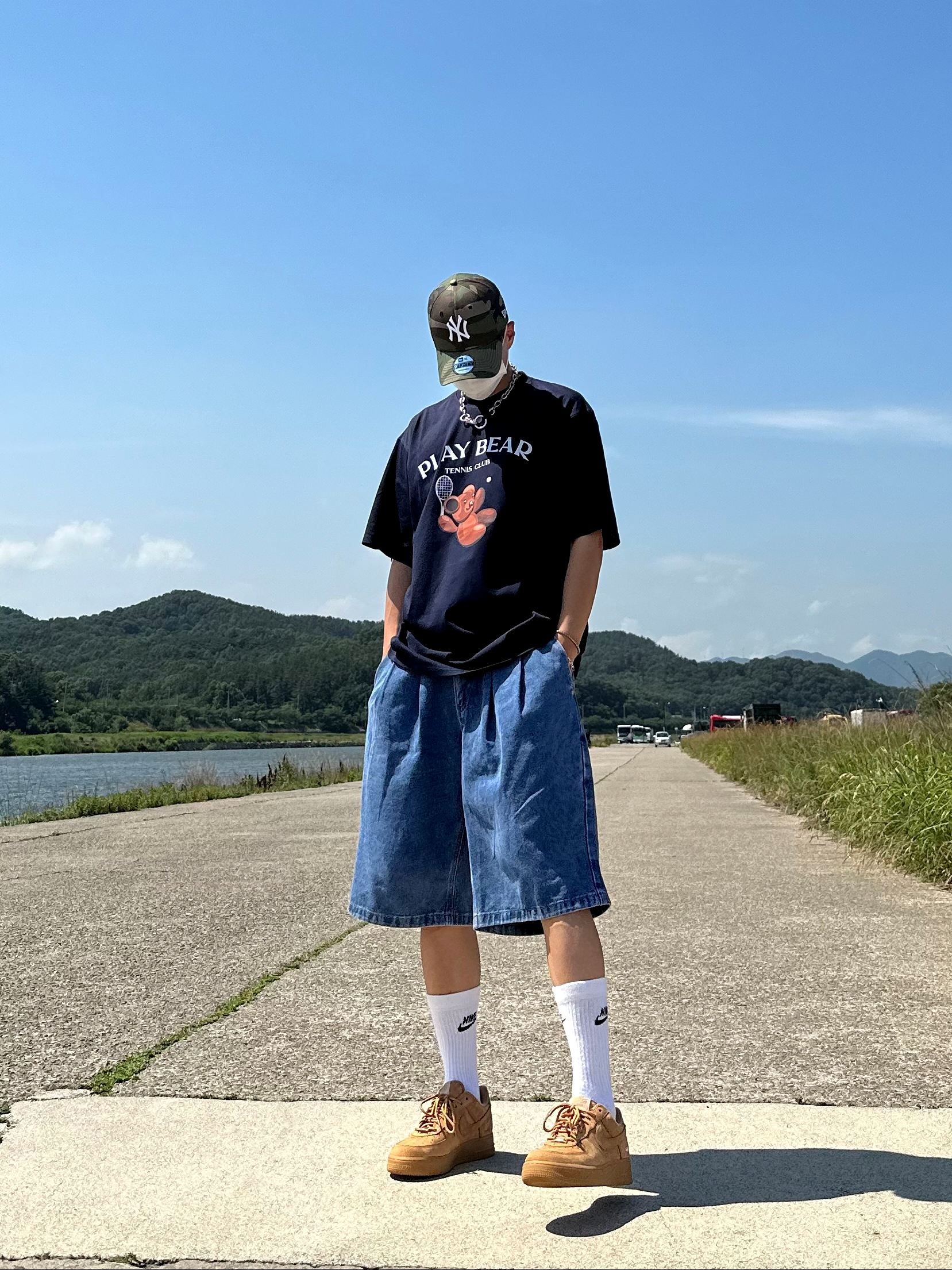 Nike x Supreme Air Force 1 Low Flax 착용 스타일 - 1