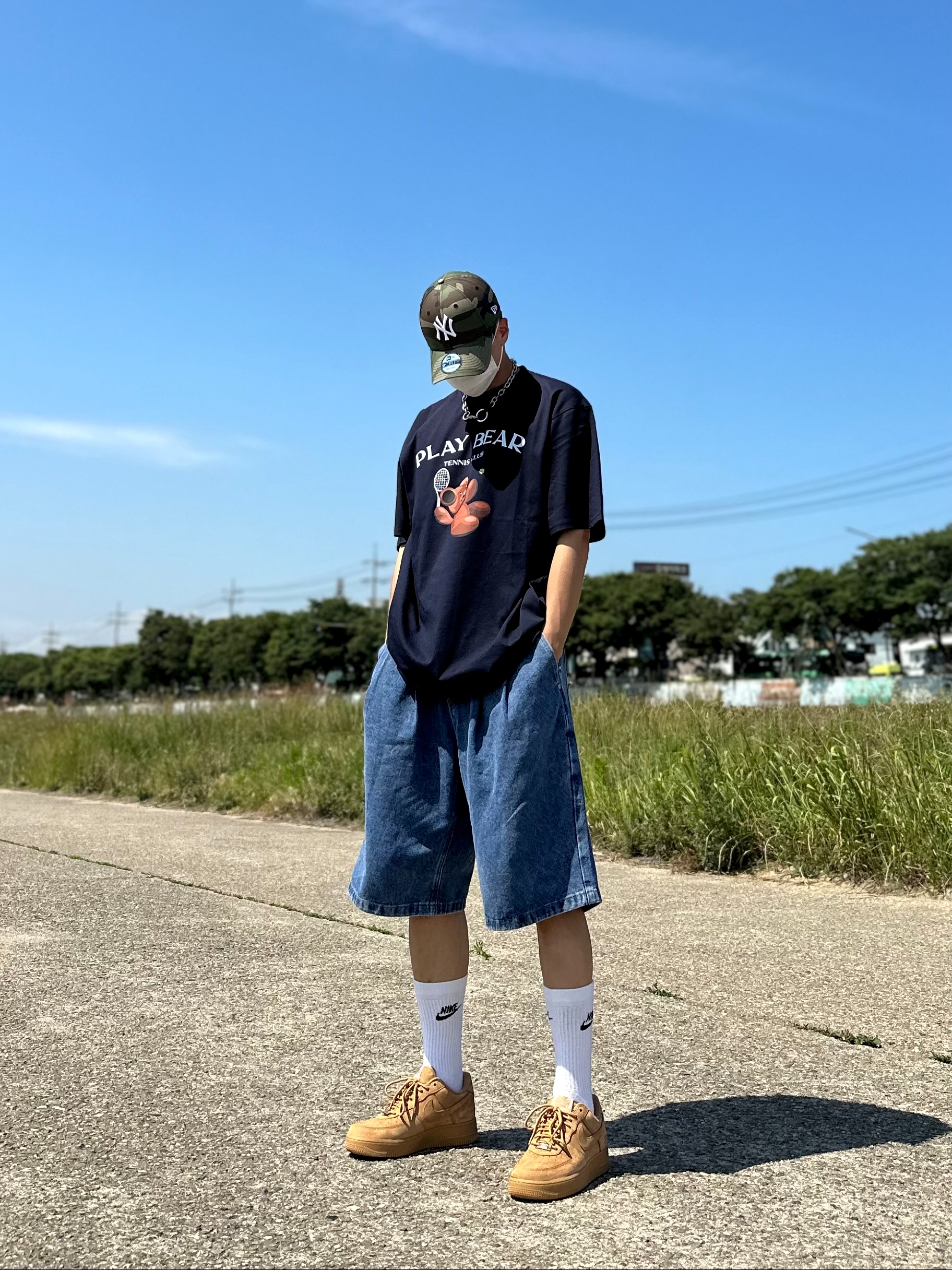 Nike x Supreme Air Force 1 Low Flax 착용 스타일 - 3