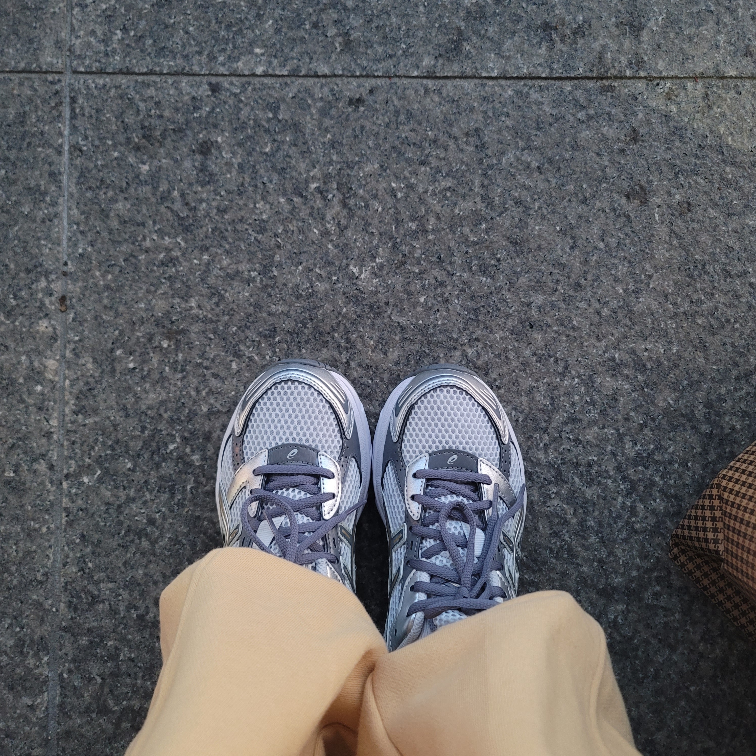 Asics Gel-1130 Polar Shade Pure Silver 착용 스타일