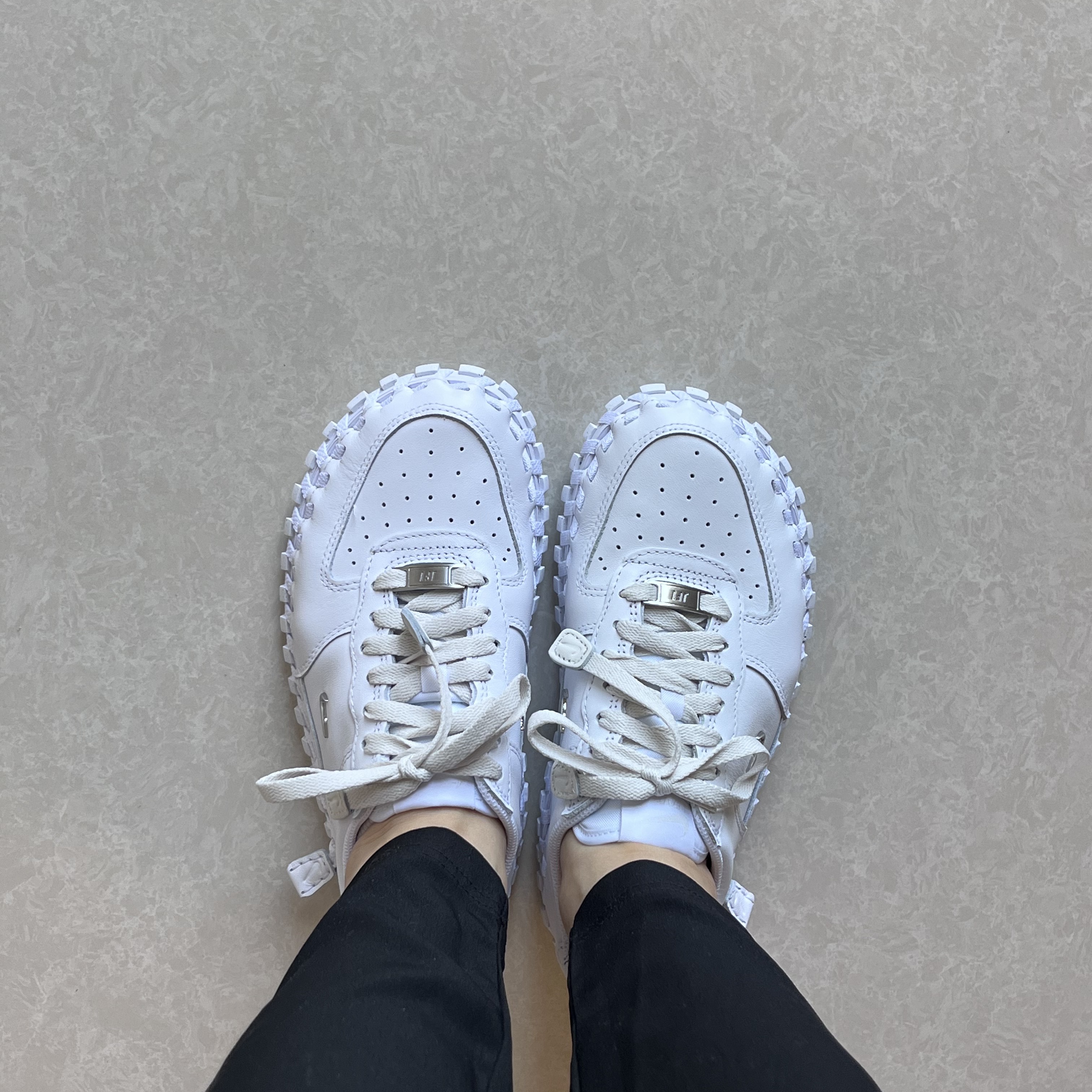 Nike x Jacquemus J Force 1 Low LX SP White 착용 스타일