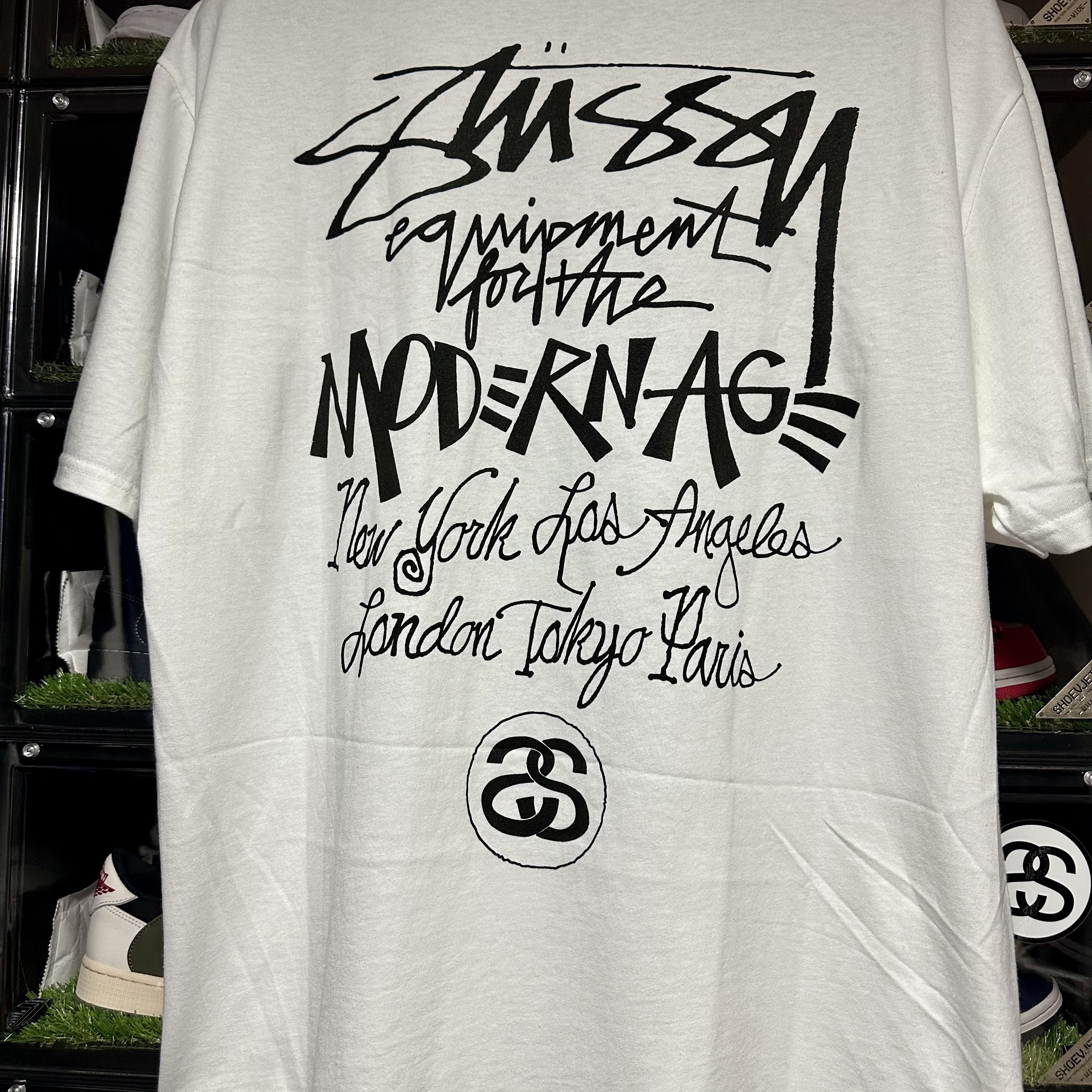Stussy Modern Age T-Shirt White 착용 스타일