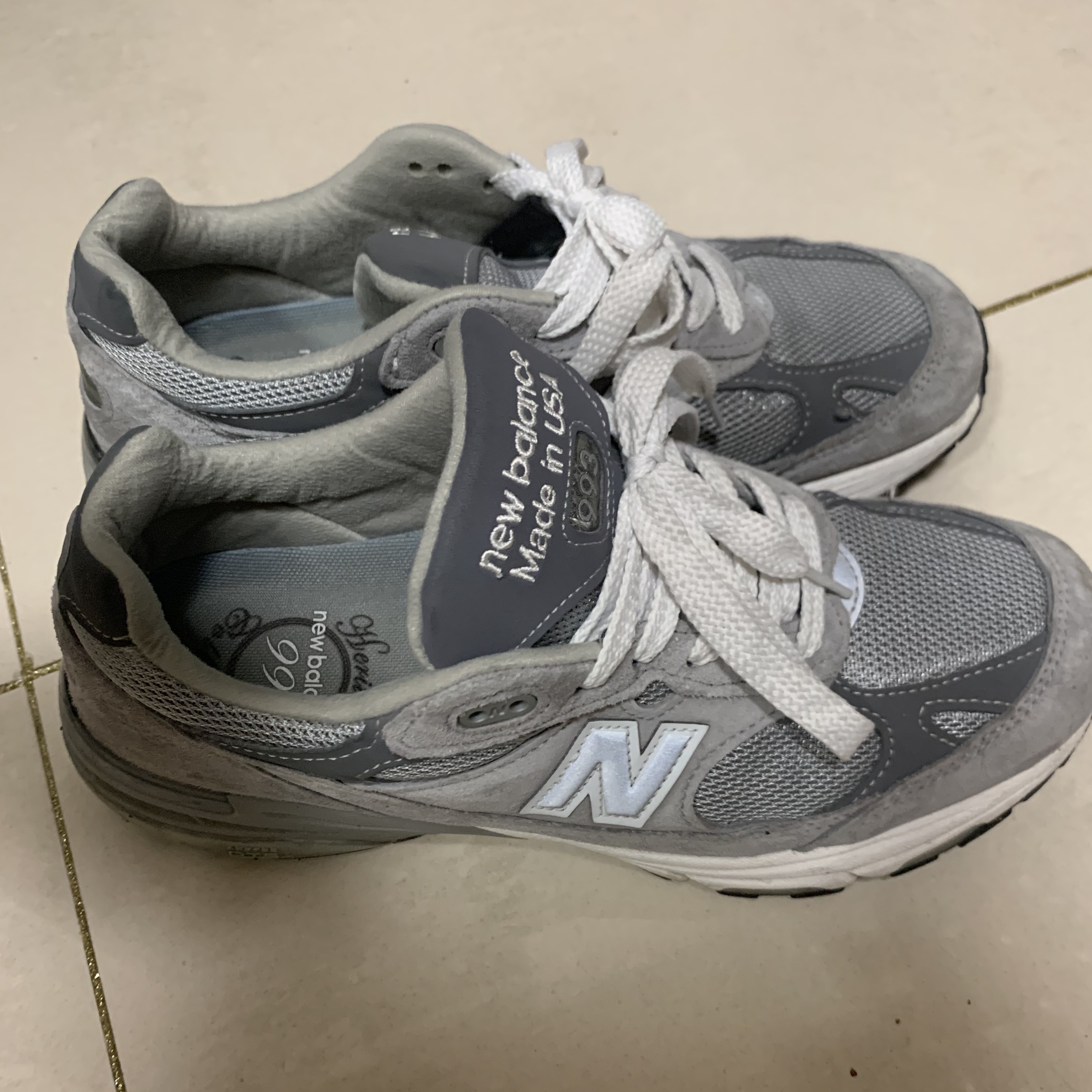 New Balance 993 Made in USA Grey - D Standard 착용 스타일