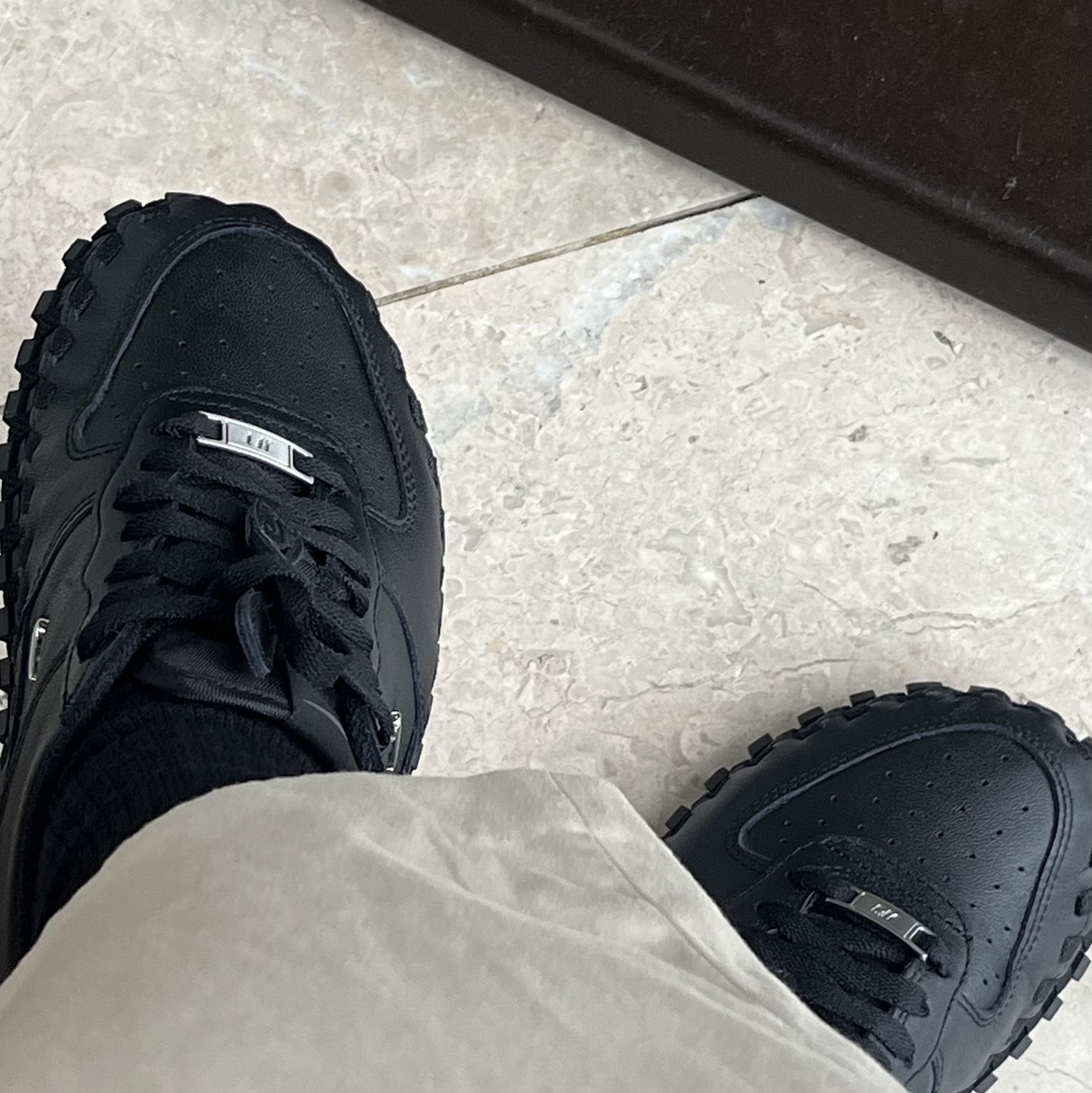 Nike x Jacquemus J Force 1 Low LX SP Black 착용 스타일