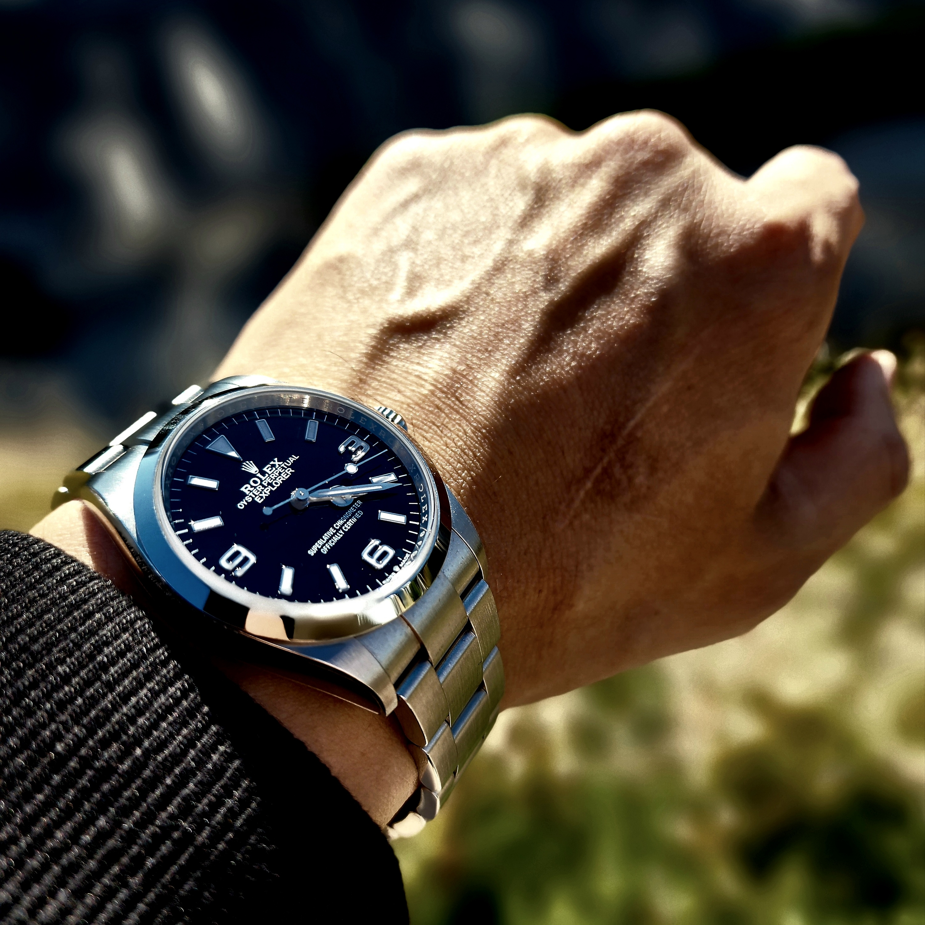 Rolex Explorer 36mm 124270 Black Oyster 착용 스타일