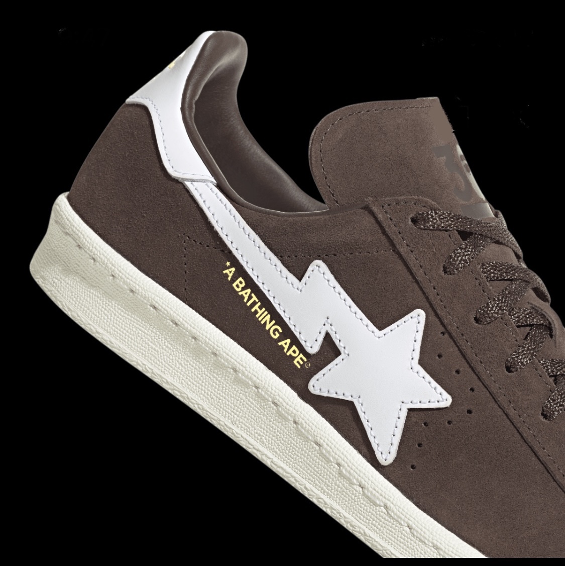 Adidas x BAPE Campus 80s Brown 착용 스타일 - 1