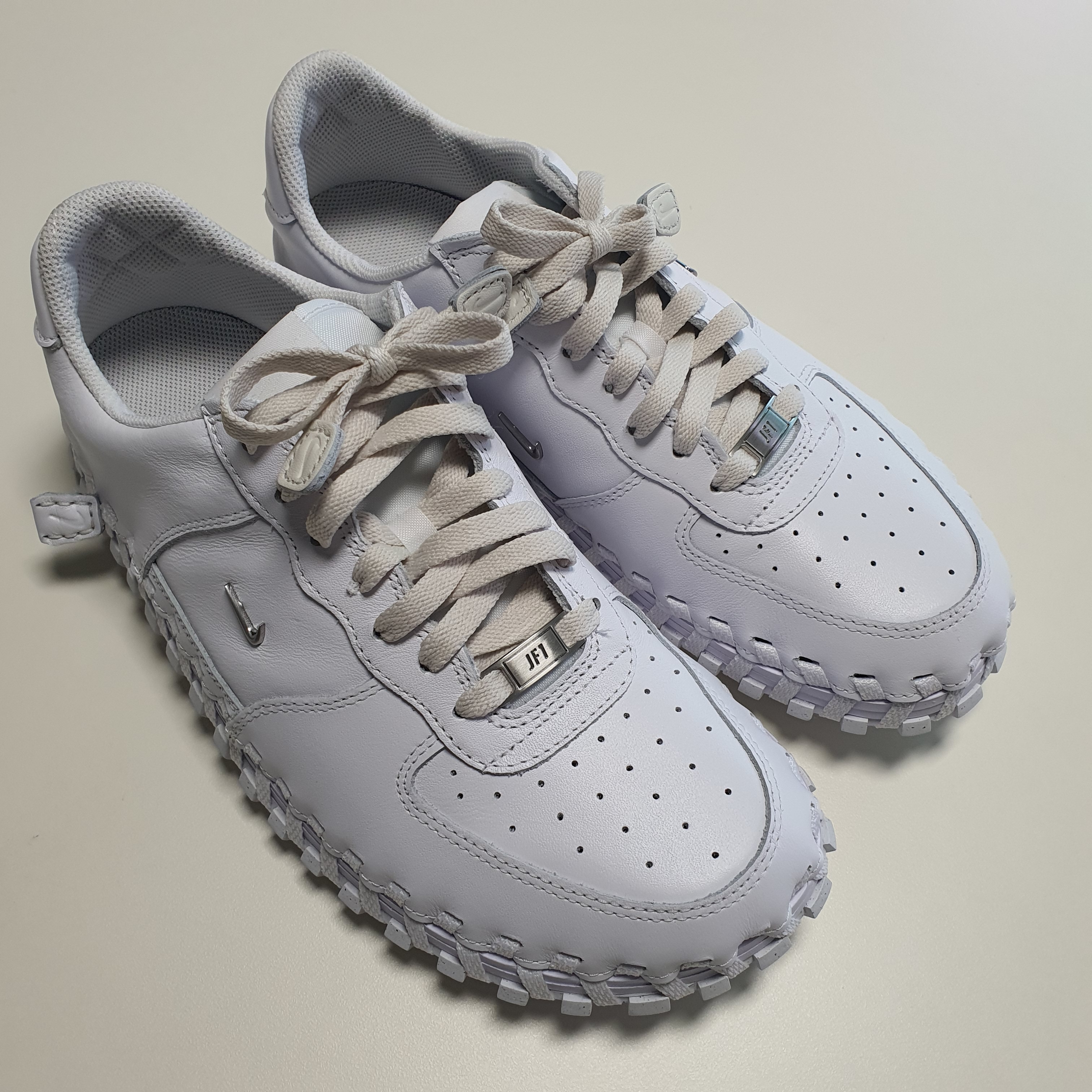 Nike x Jacquemus J Force 1 Low LX SP White 착용 스타일