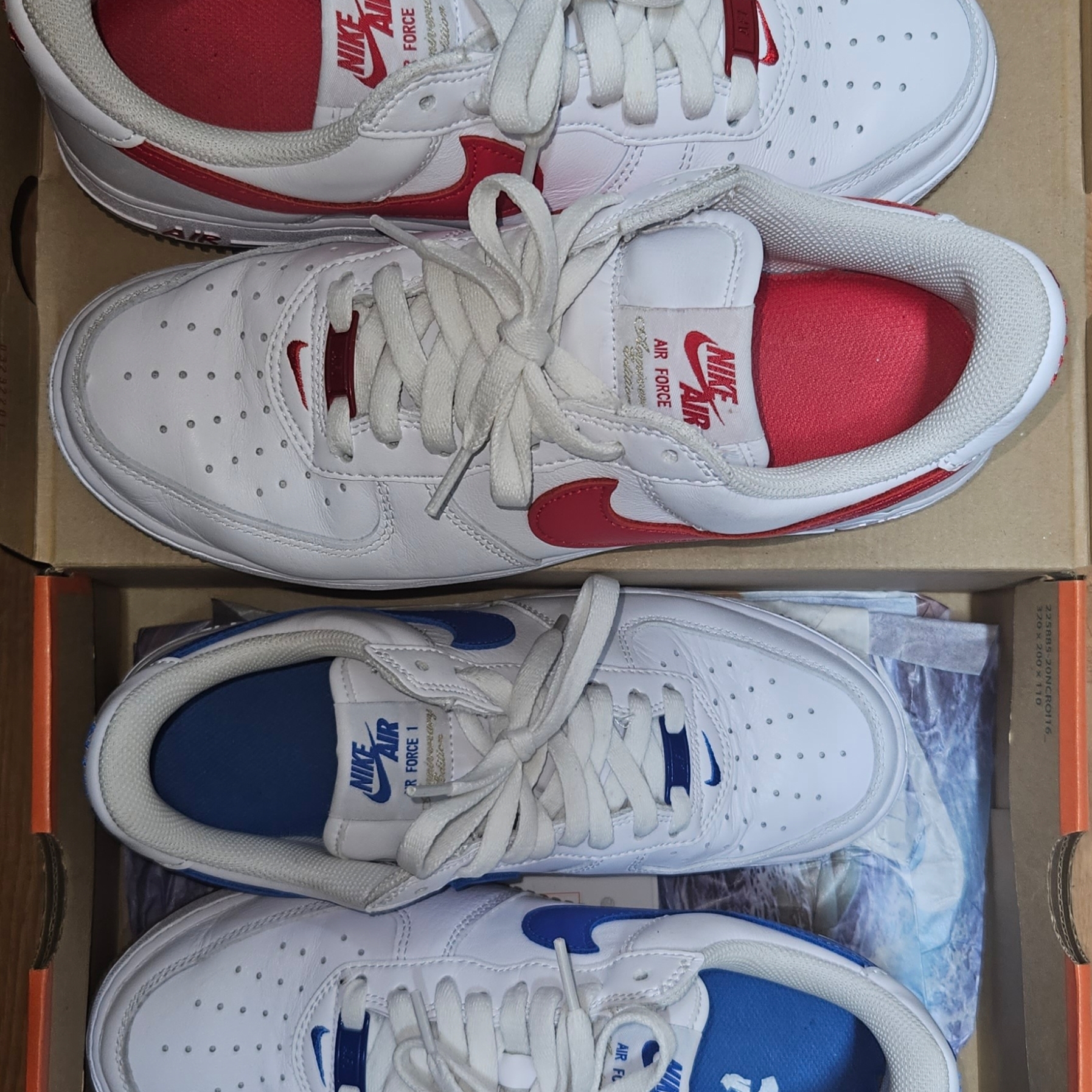 Nike Air Force 1 Low Retro Color of the Month University Red 착용 스타일