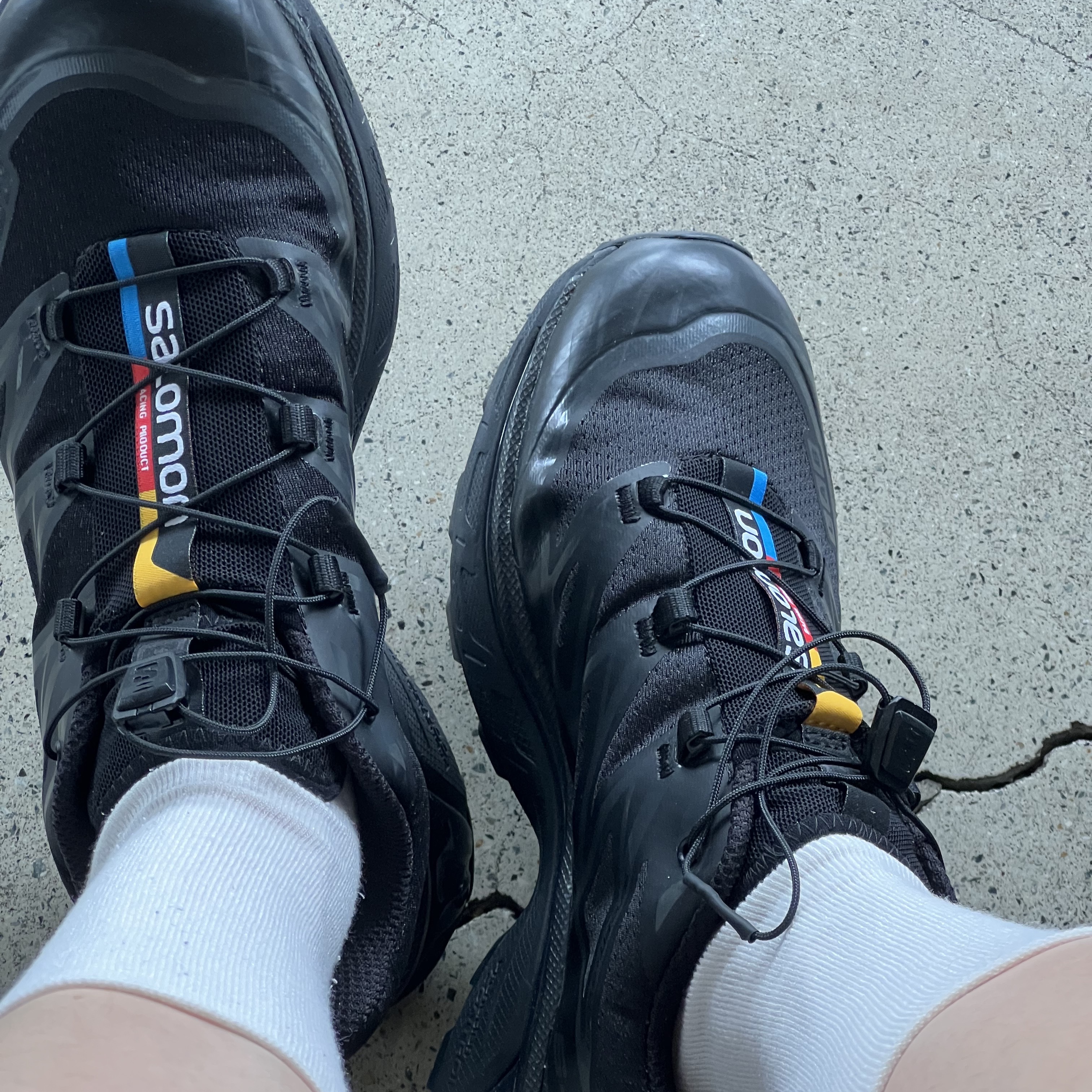 Salomon XT-6 ADV Black 착용 스타일 - 2