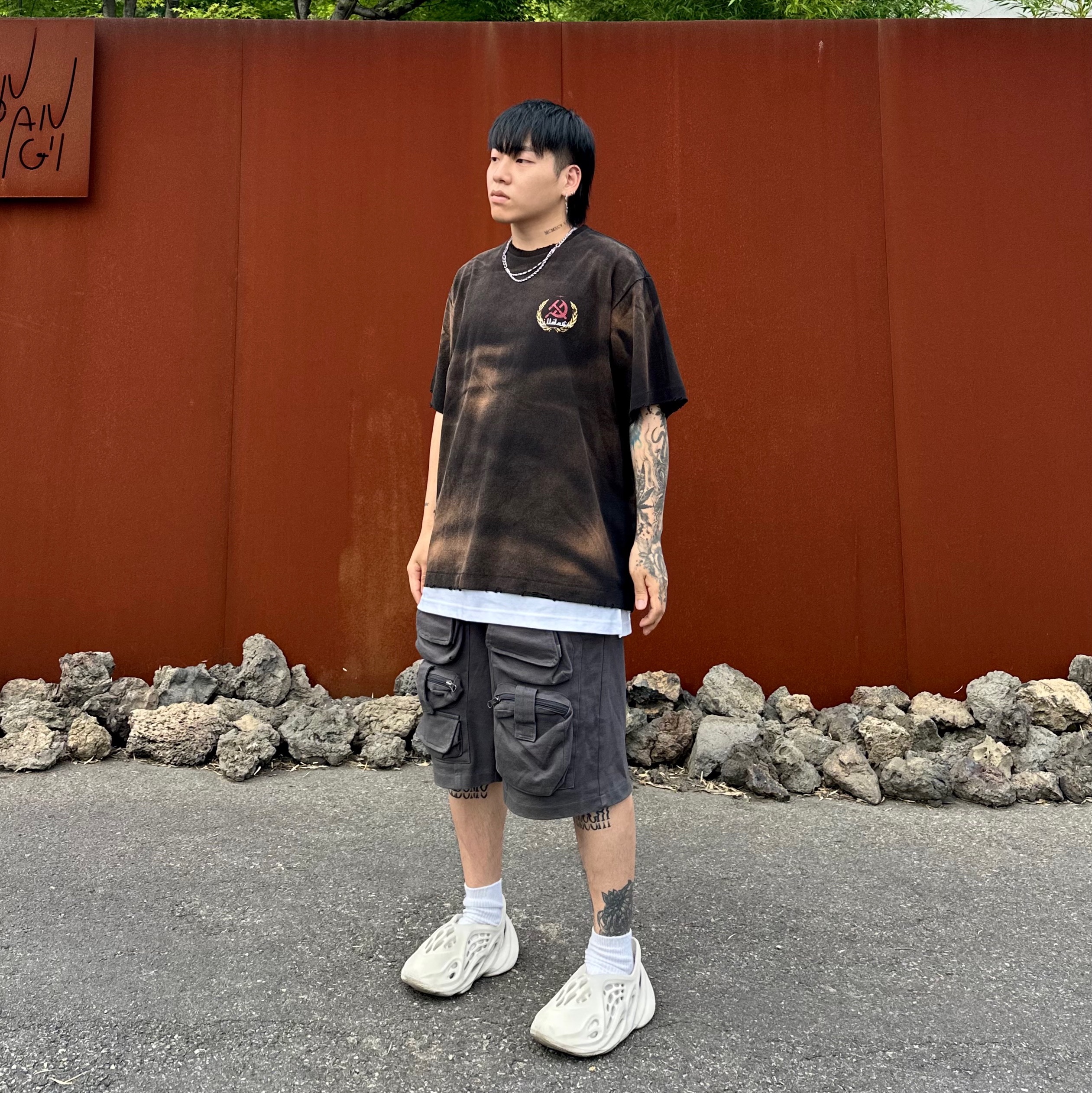 Adidas Yeezy Foam RNNR Ararat 착용 스타일 - 3