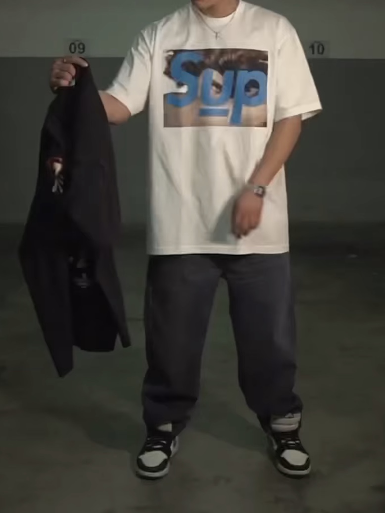 Supreme x Undercover Face T-Shirt White - 23SS 착용 스타일