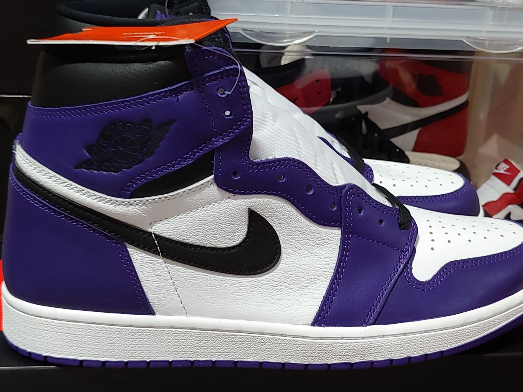 Jordan 1 Retro High OG Court Purple 2020 착용 스타일 - 1