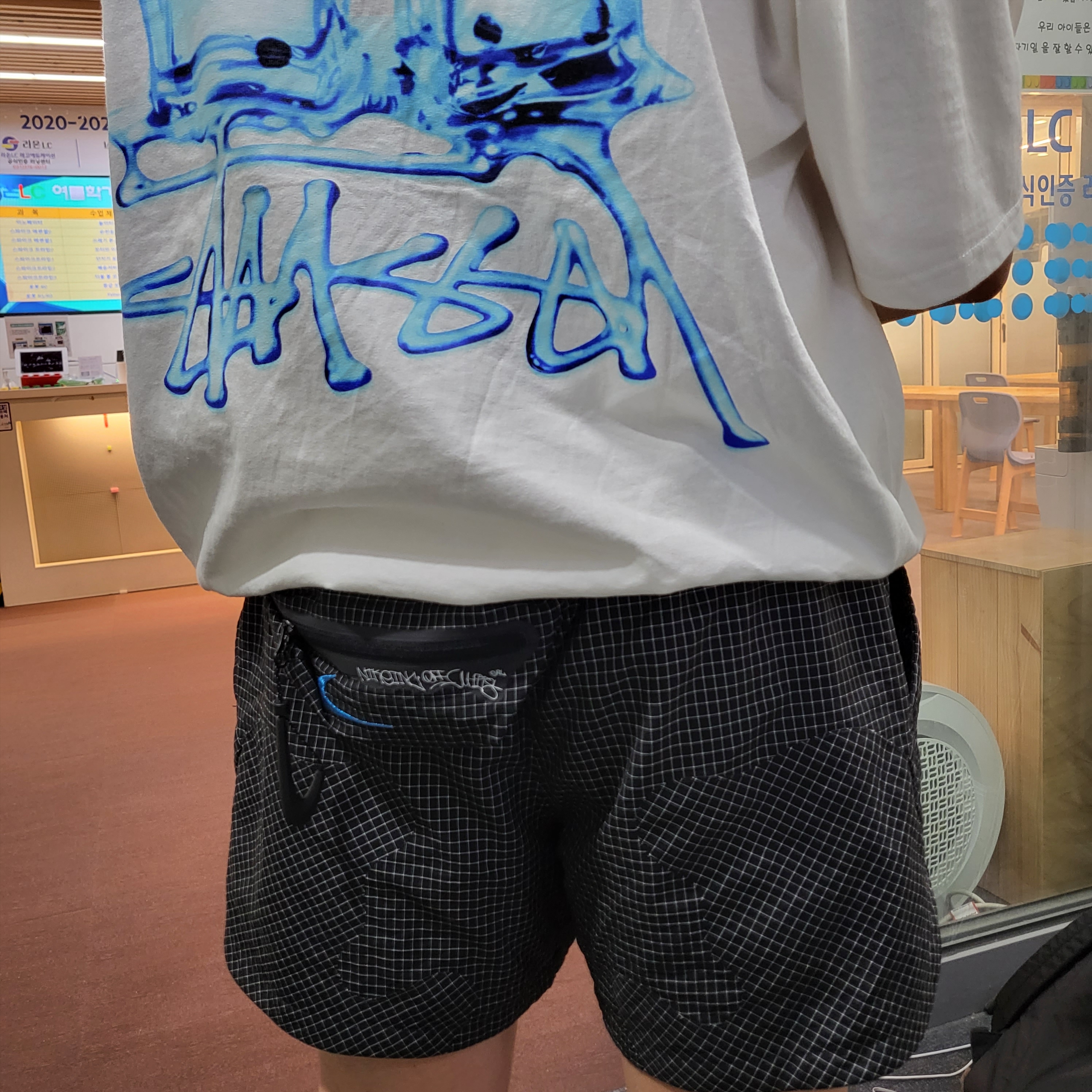 Stussy Melted T-Shirt White, Jordan 1 x Union KO Low White 착용 스타일 - 2