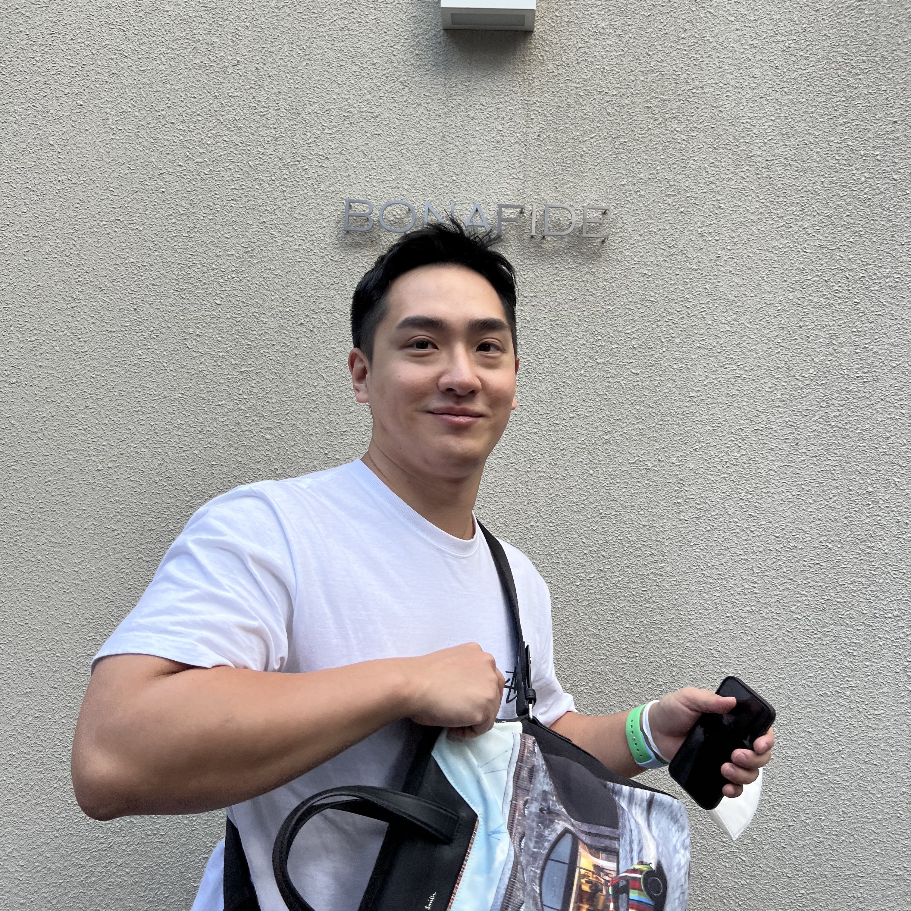 Stussy ITP Flower T-Shirt White, Apple Watch SE 44mm GPS Midnight Aluminum Case with Sport Band Midnight (Korean Ver.) 착용 스타일 - 2