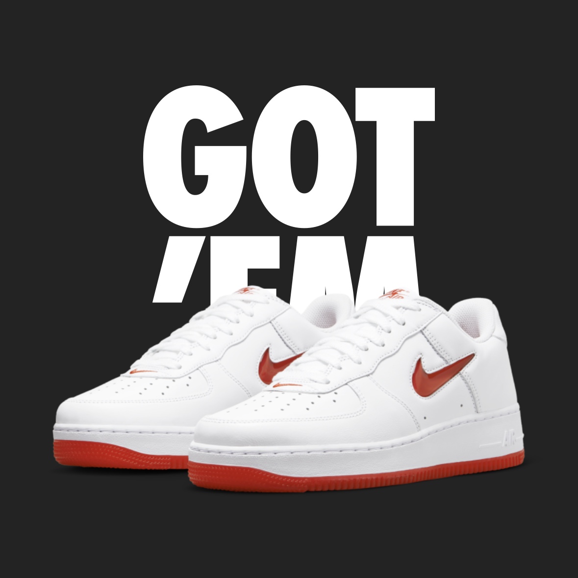 Nike Air Force 1 Low Color of The Month White Red 착용 스타일