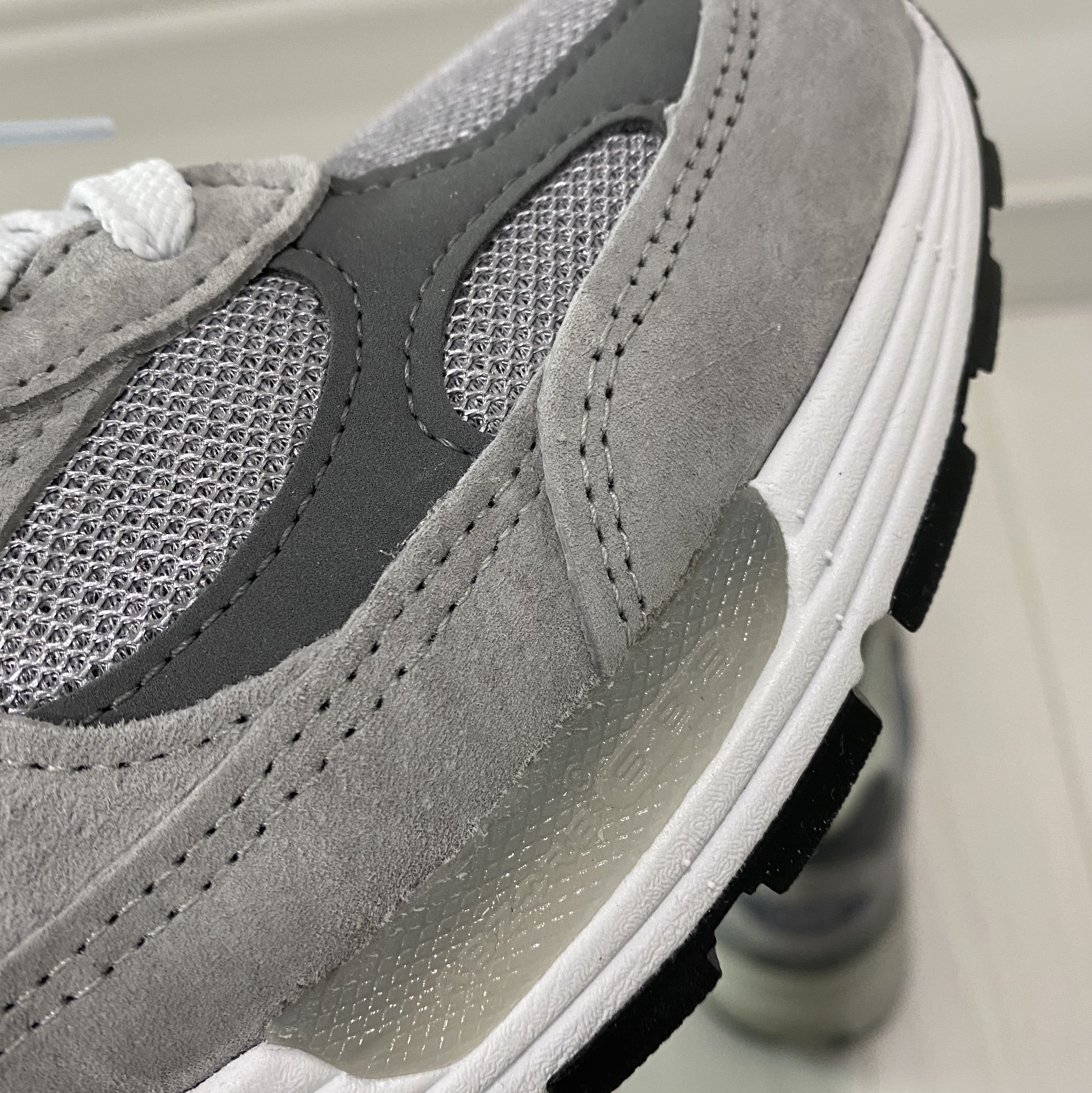 New Balance 992 Made in USA Grey - D Standard 착용 스타일 - 5