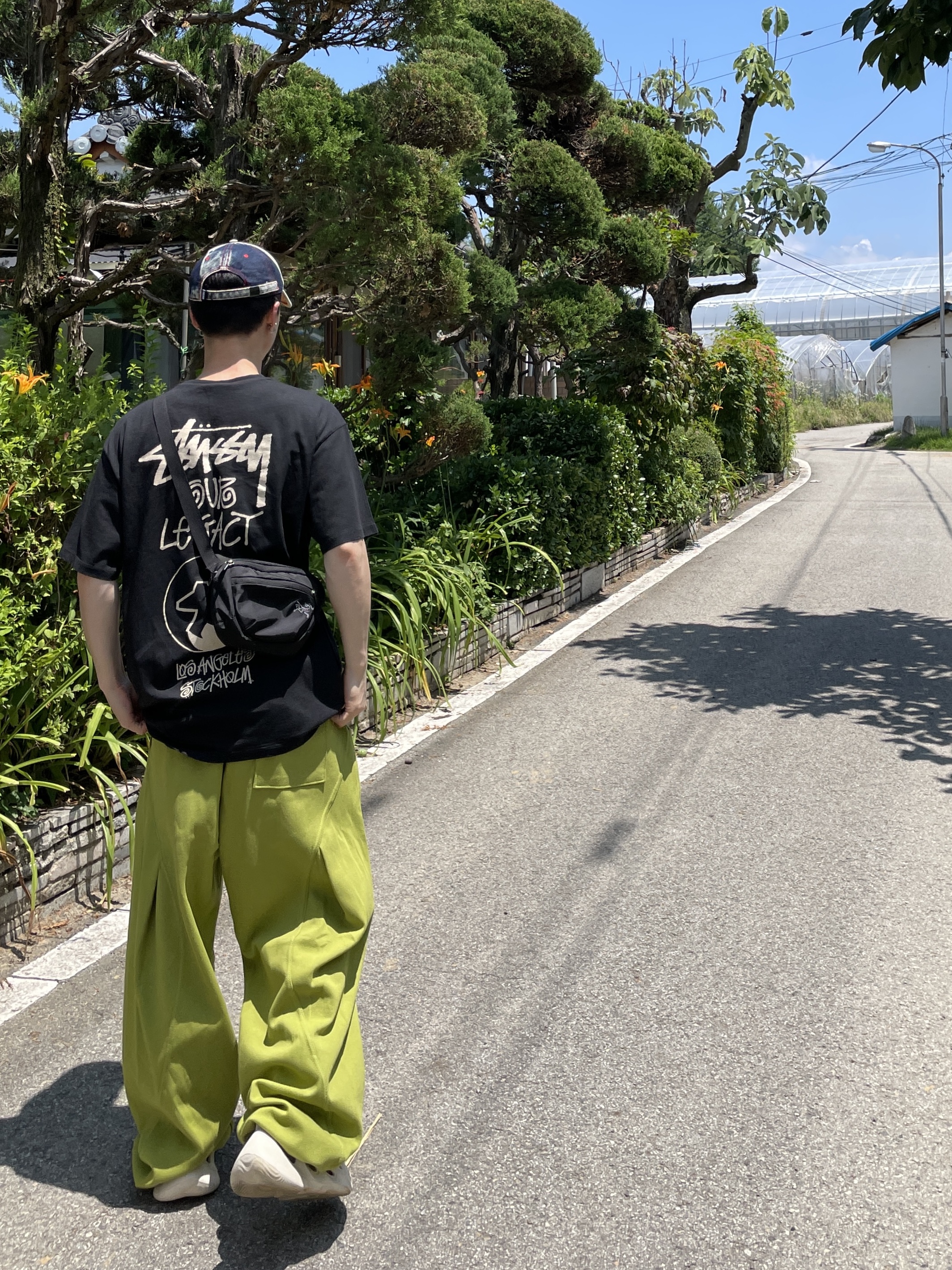 Diesel C-Seymon Treated Denim Baseball Cap Blue White, Arc'teryx Mantis 2 Waistpack Black 착용 스타일 - 2