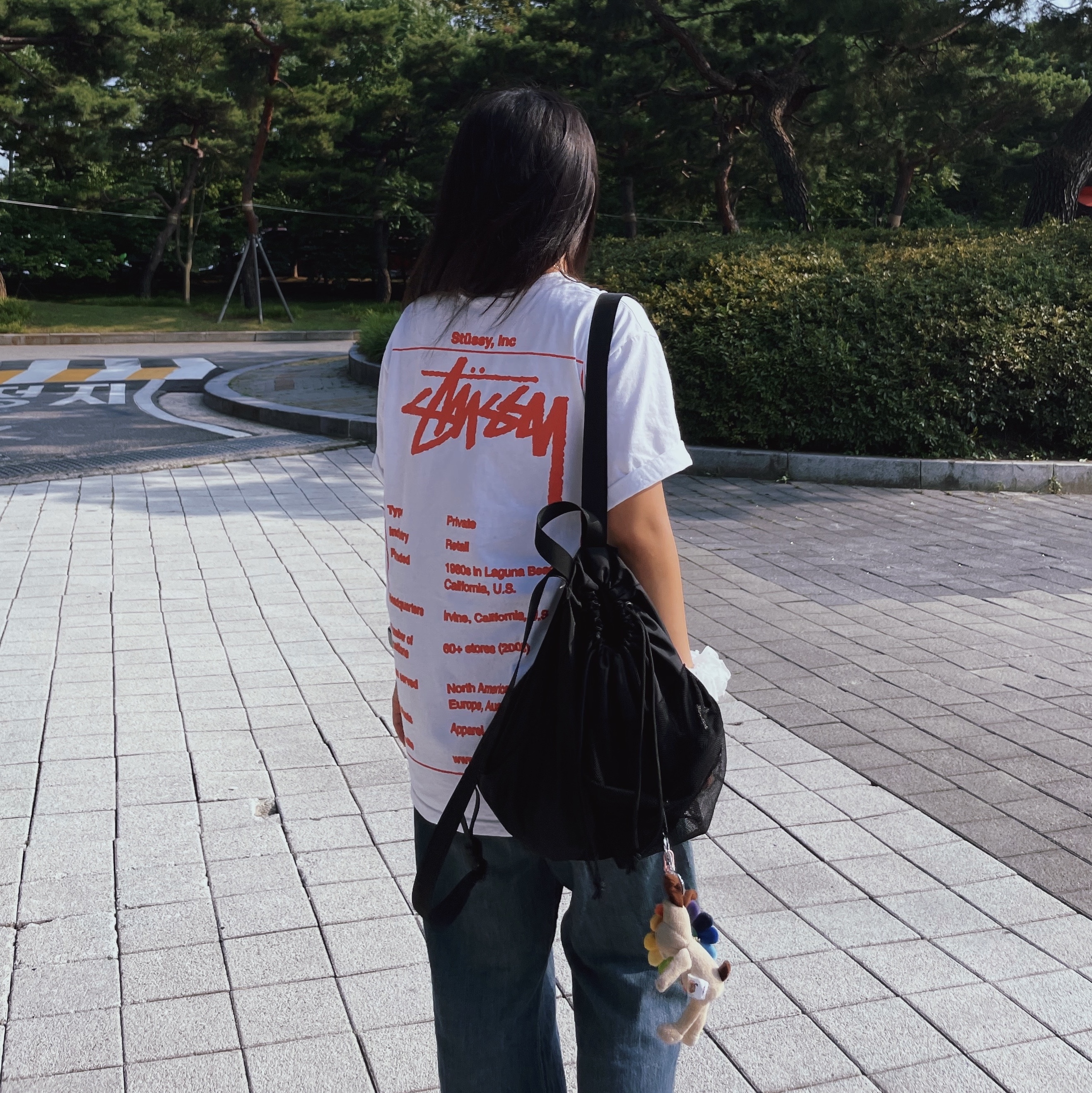 Stussy Wiki T-Shirt White 착용 스타일 - 3