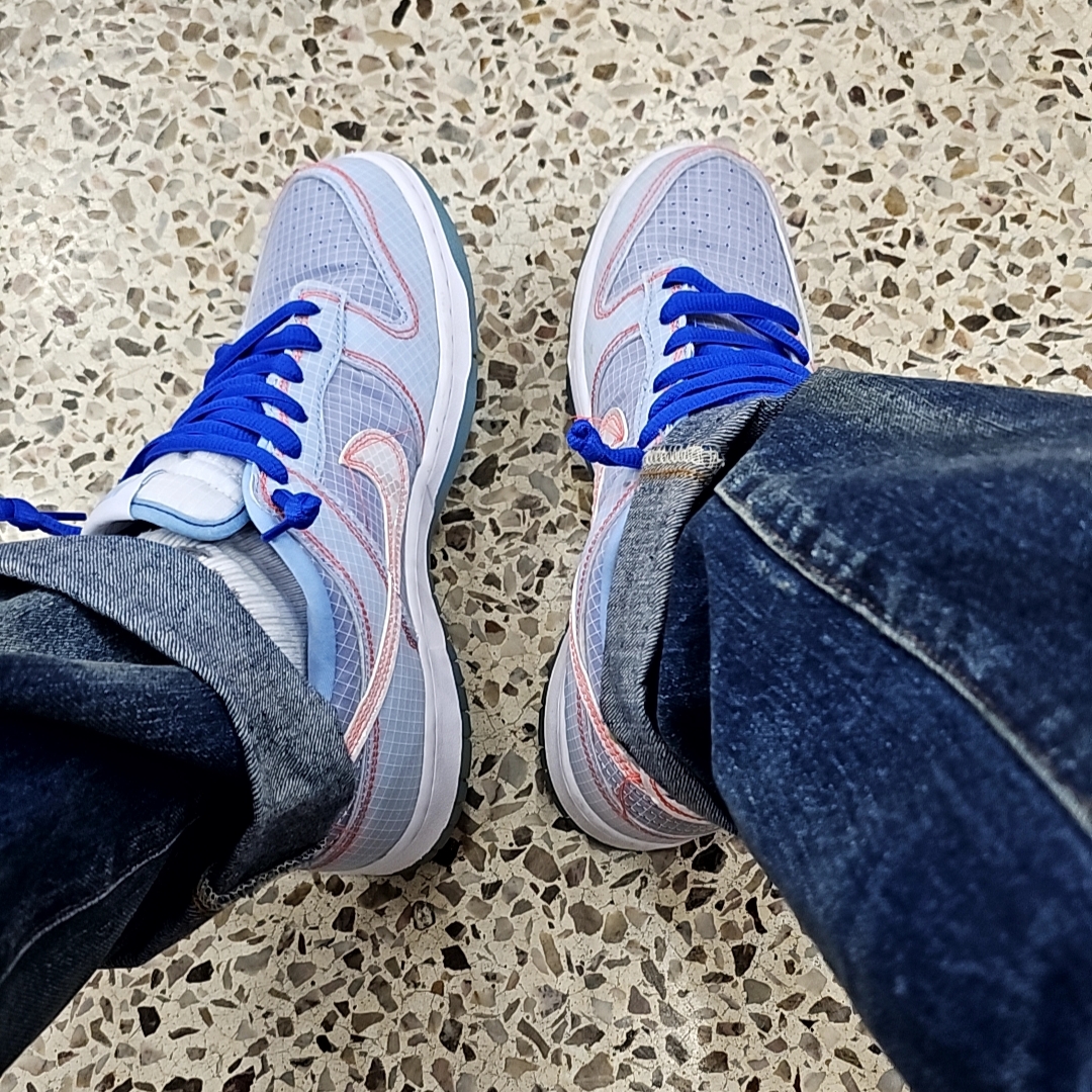 Nike x Union Dunk Low Passport Pack Argon 착용 스타일