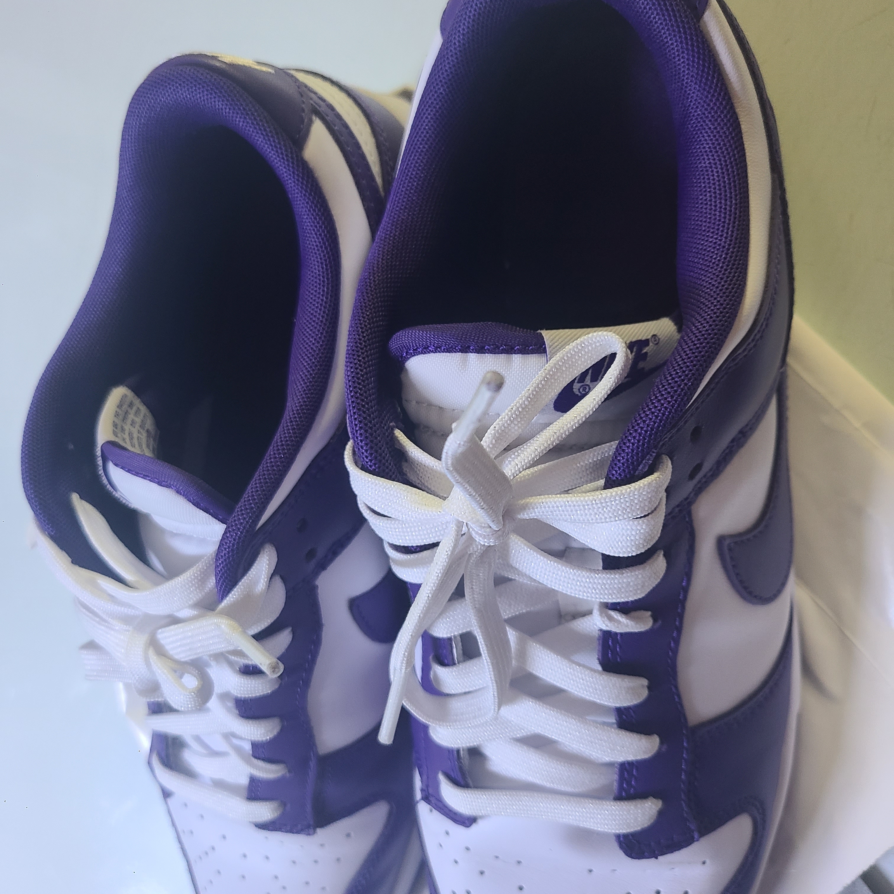 Nike Dunk Low Retro Championship Court Purple 착용 스타일