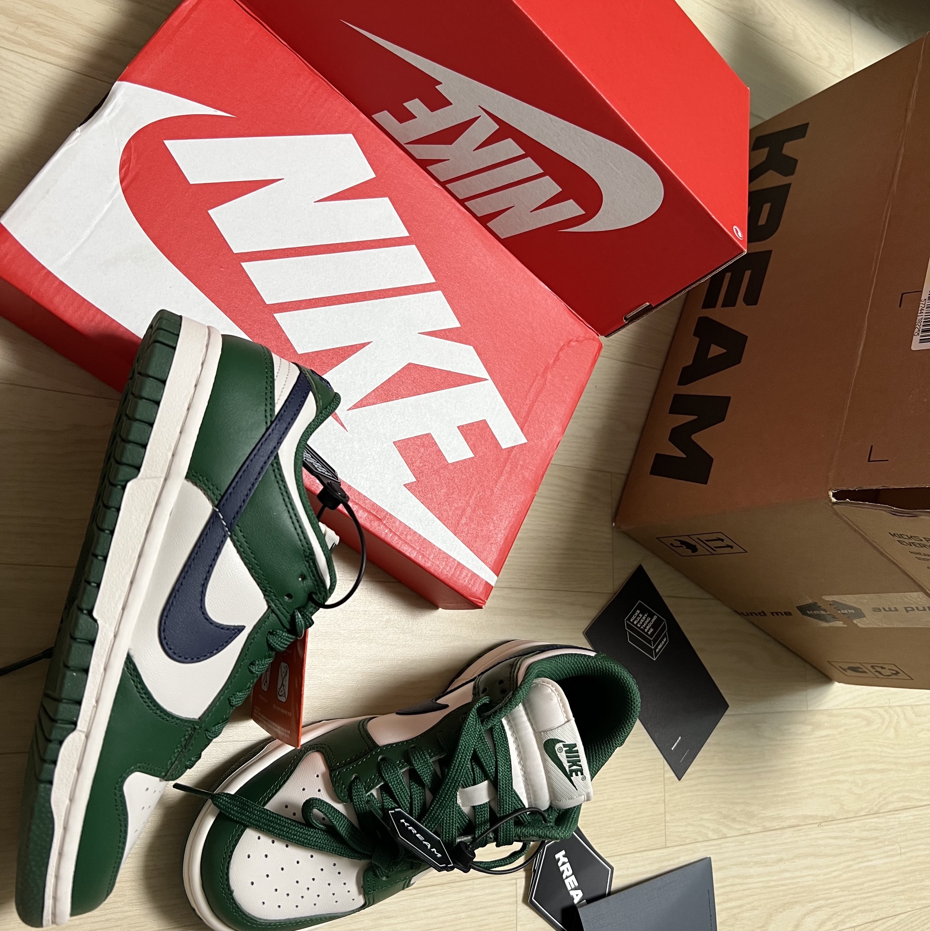 (W) Nike Dunk Low Gorge Green 착용 스타일 - 3
