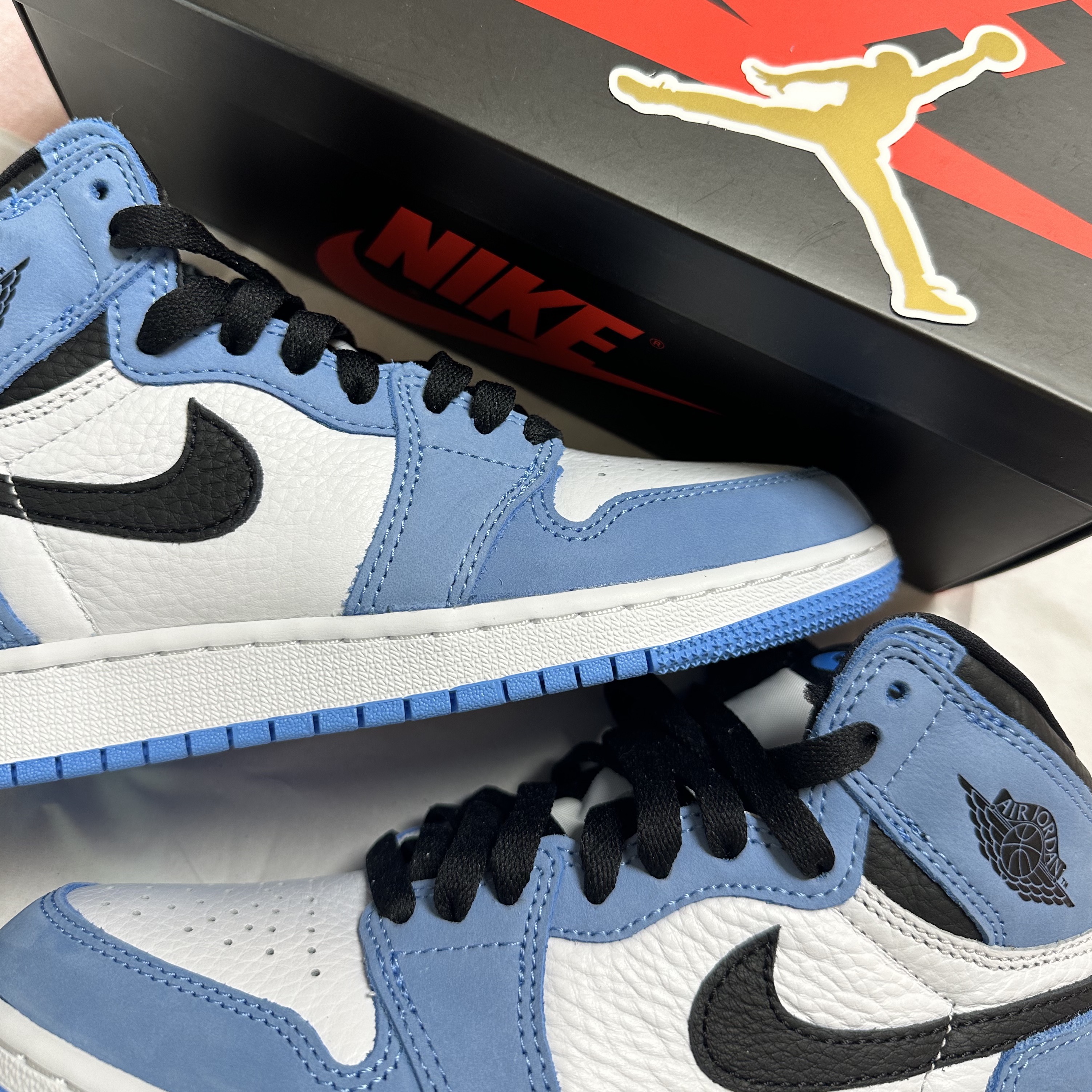 (GS) Jordan 1 Retro High OG University Blue 착용 스타일