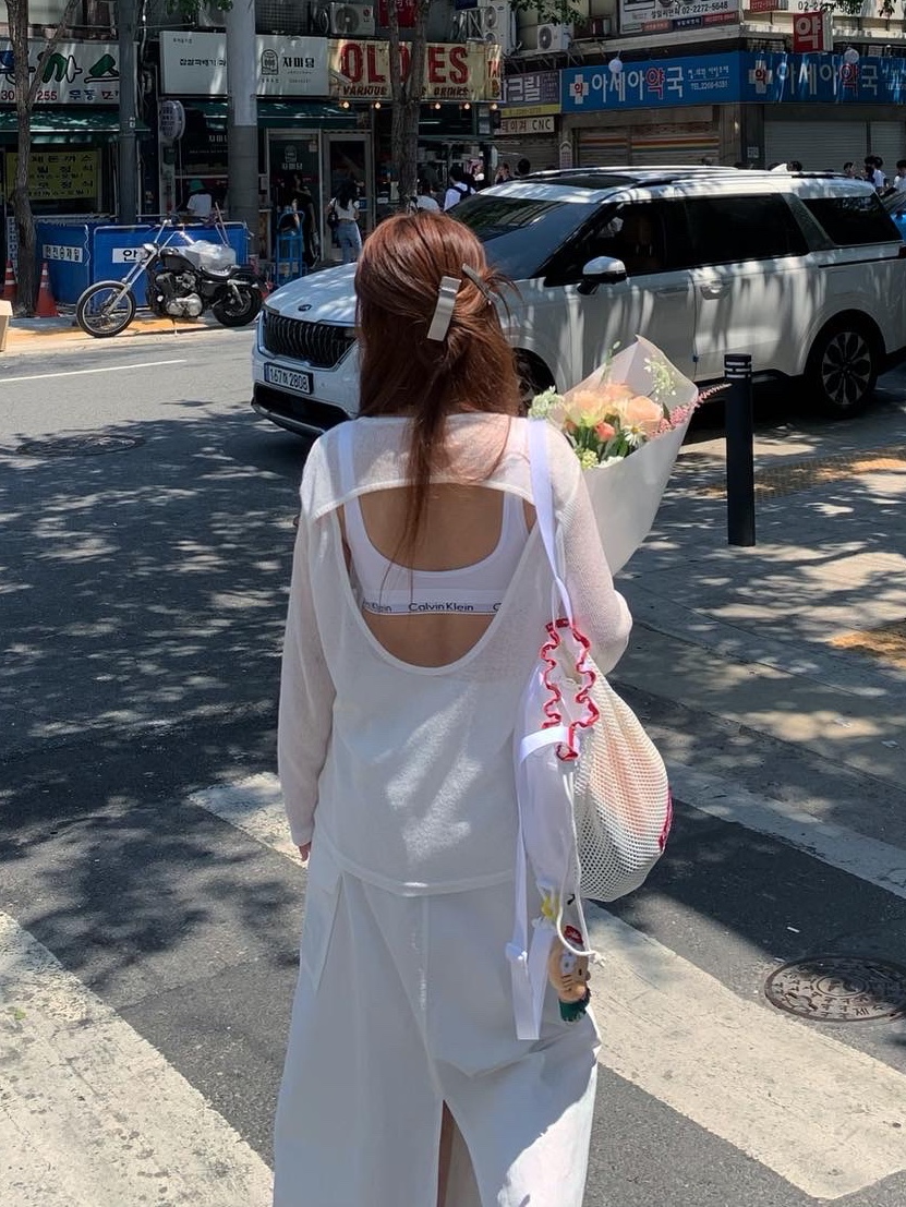 Sentiments No.291 Hair Pin 2 Set Silver, Supreme Mesh Small Backpack White - 23SS 착용 스타일 - 2