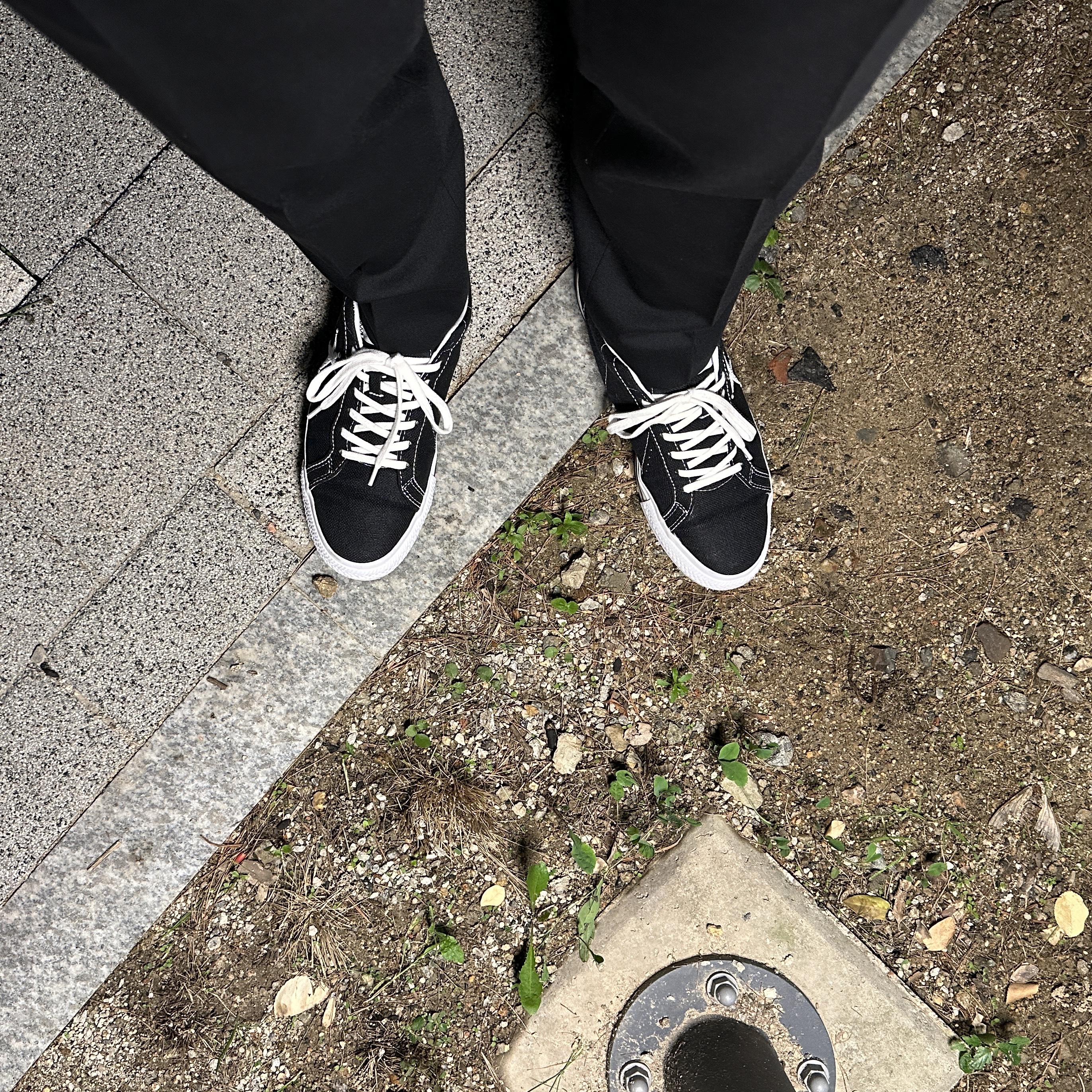 Converse x Stussy One Star Ox Black 착용 스타일 - 2