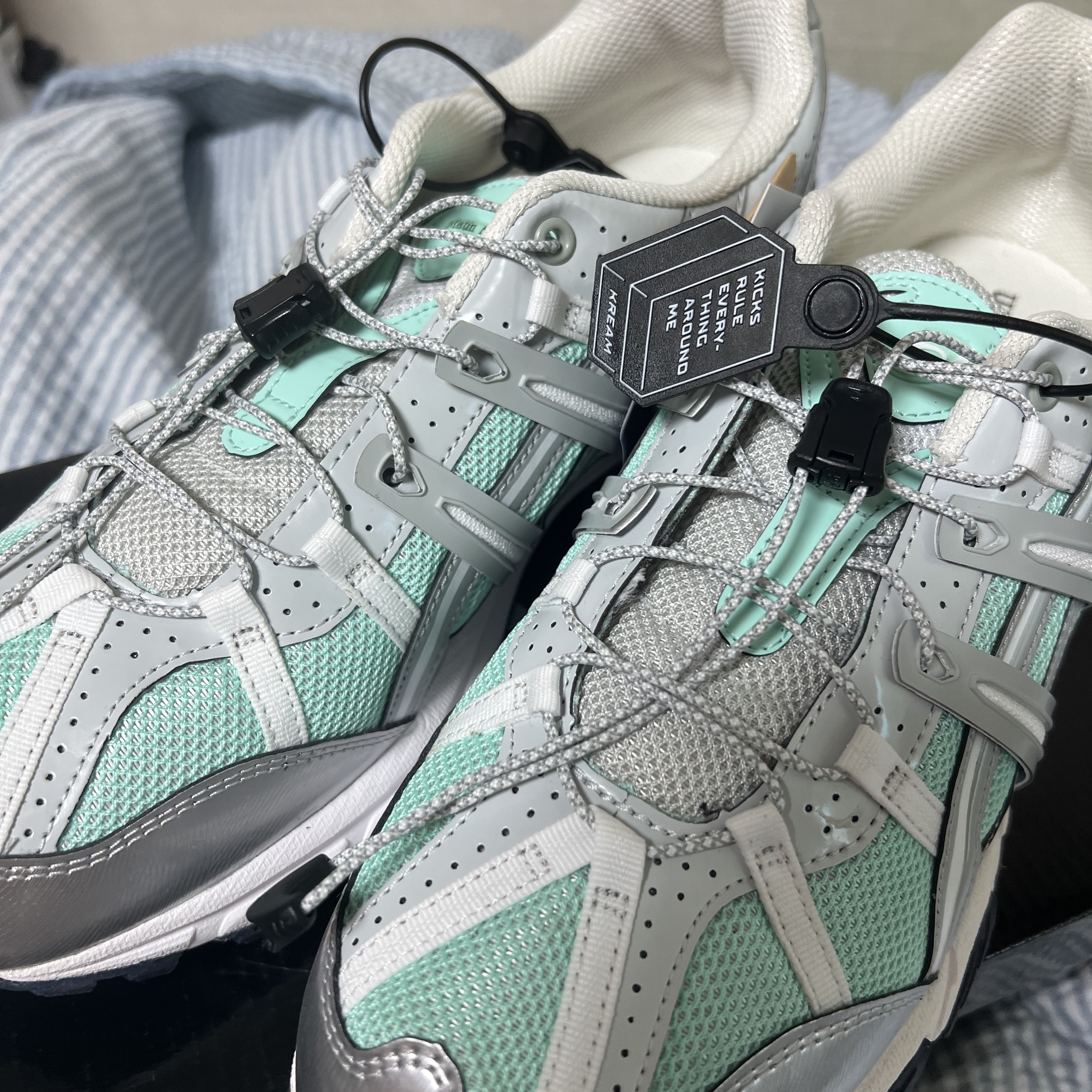 (W) Asics x Matin Kim Gel-Sonoma 15-50 Oasis Green Pure Silver 착용 스타일