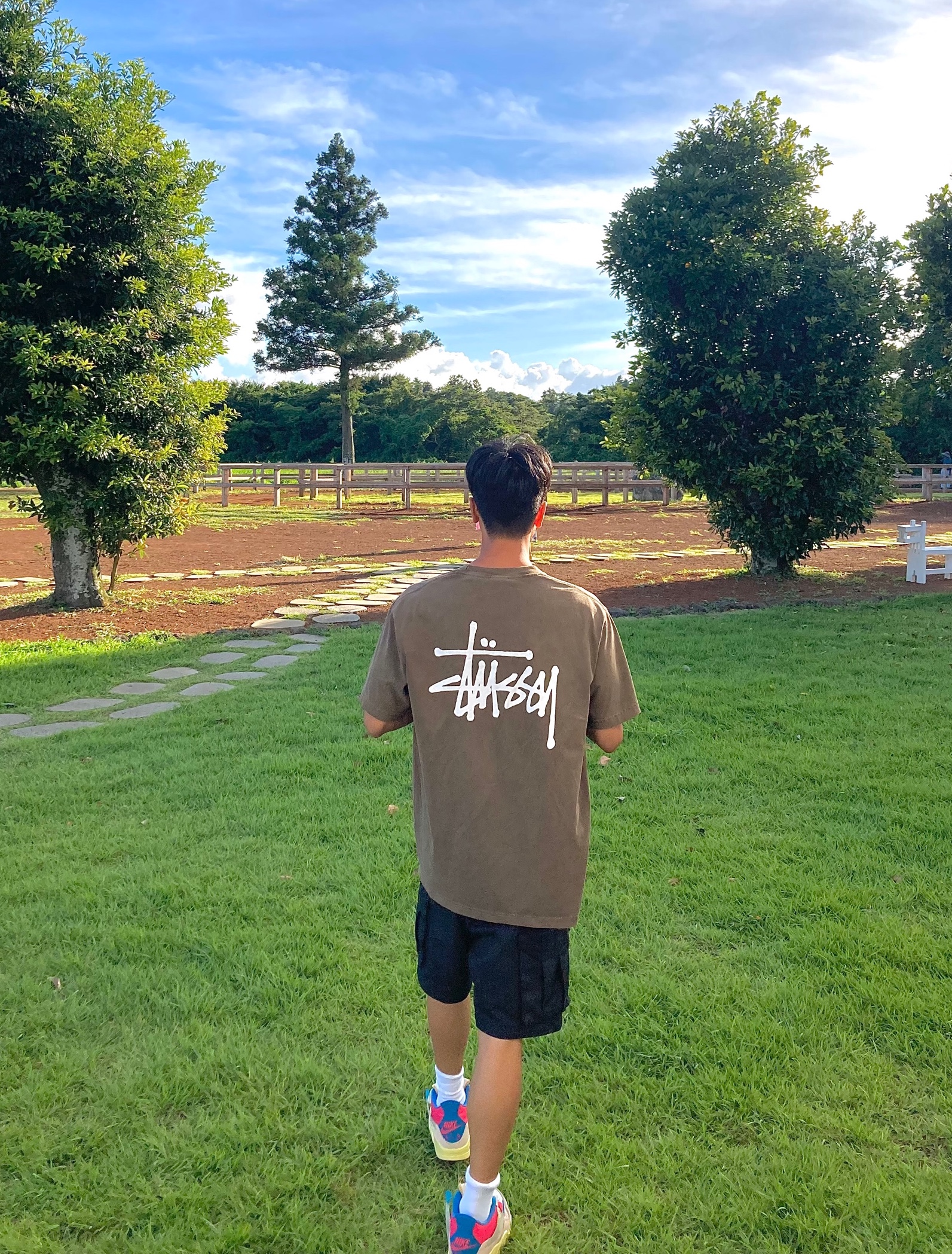 Jordan 4 x Union Retro Guava Ice, Stussy Basic Stussy Pigment Dyed T-Shirt Coffee 2022 착용 스타일 - 3