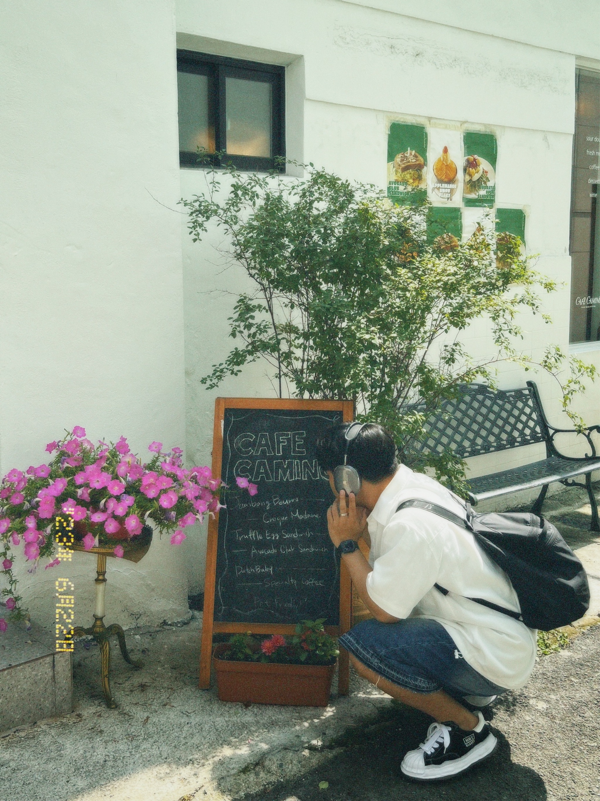 Maison Mihara Yasuhiro Blakey OG Sole Canvas Low-top Sneakers Black White, Arc'teryx Heliad 15 Backpack Black 착용 스타일 - 2