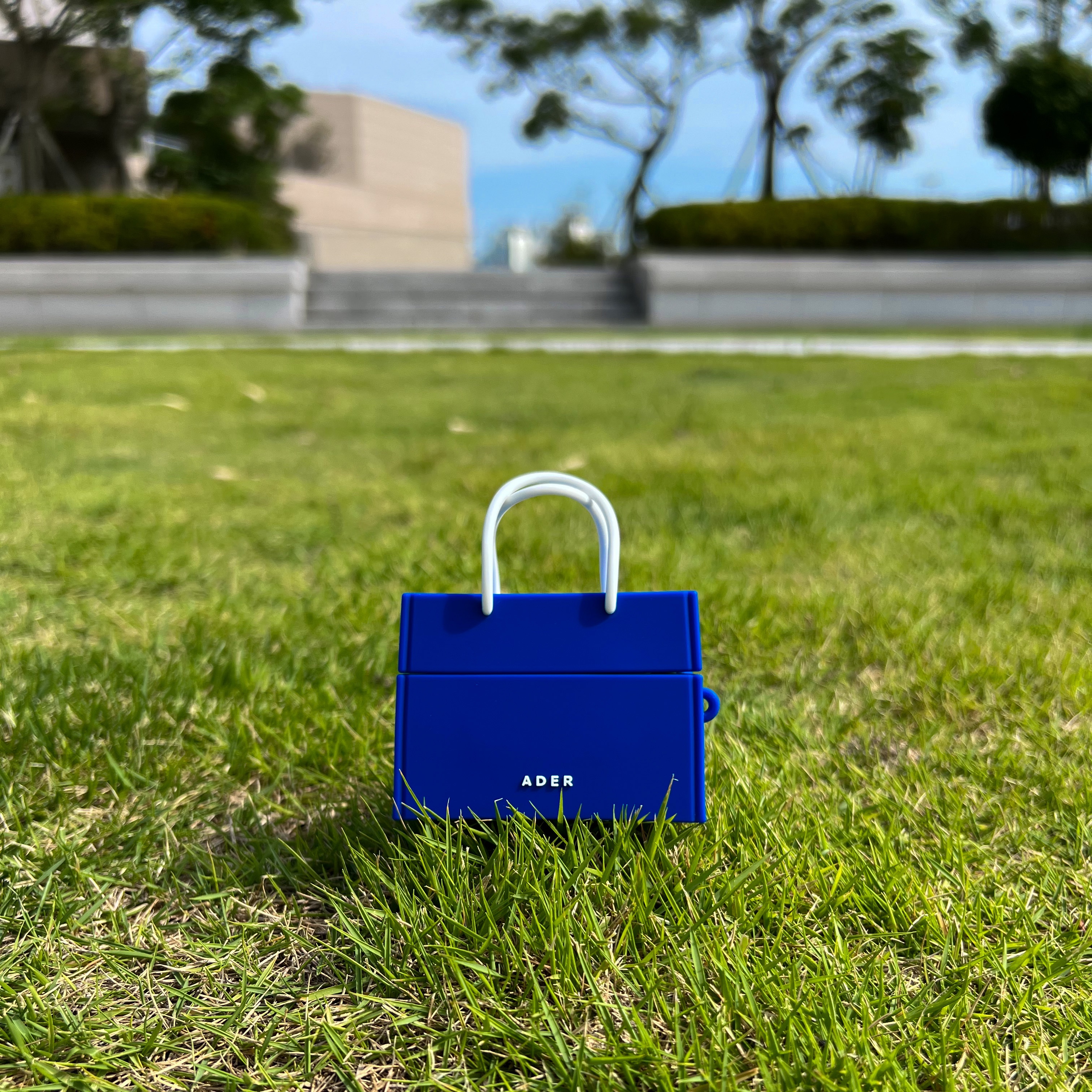 Ader Error Shopper Bag AirPods Pro Case Z-Blue, Apple AirPods Pro 2nd Gen (Korean Ver.) 착용 스타일