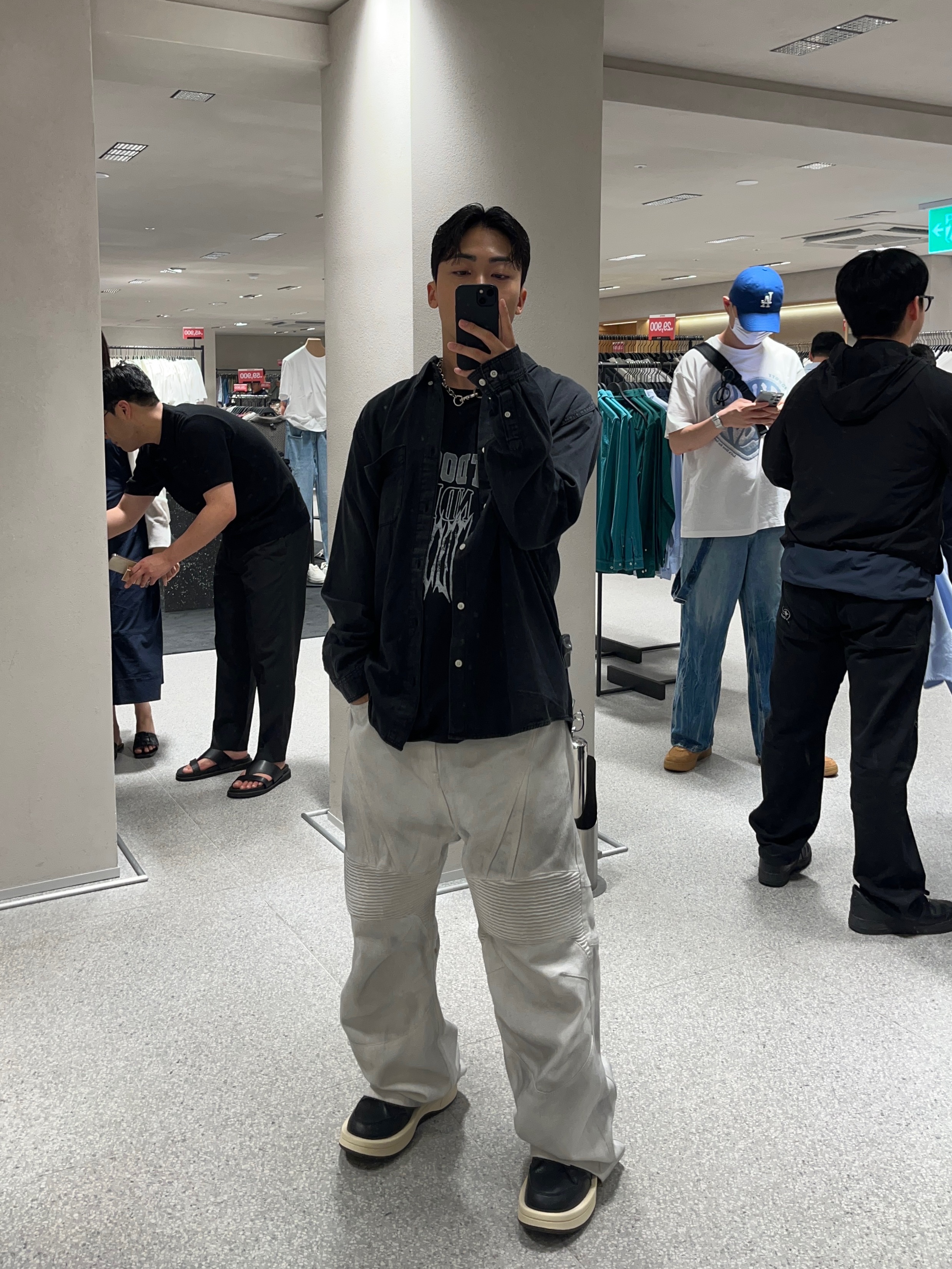 Converse x Drkshdw Turbowpn Black Cream 착용 스타일