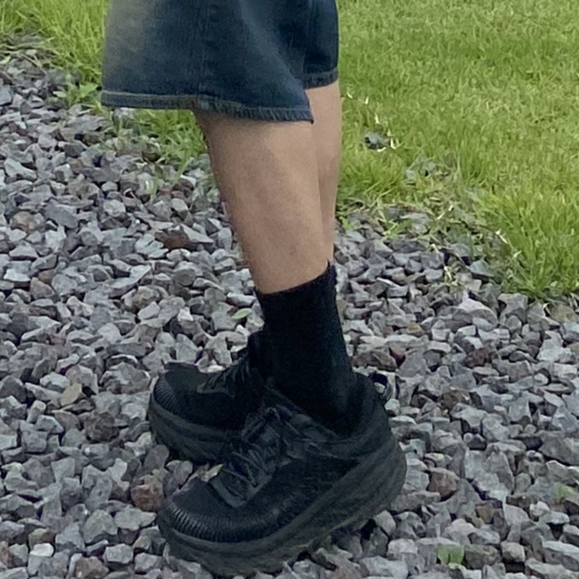 Hoka Bondi 7 Black - Wide 착용 스타일