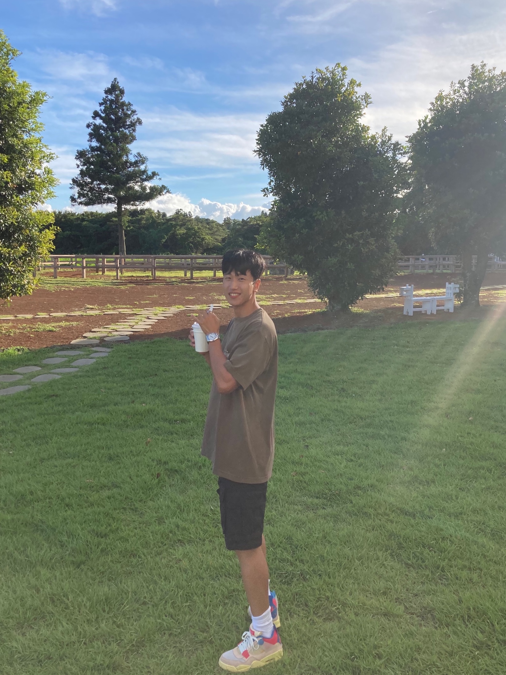 Jordan 4 x Union Retro Guava Ice, Stussy Basic Stussy Pigment Dyed T-Shirt Coffee 2022 착용 스타일 - 1