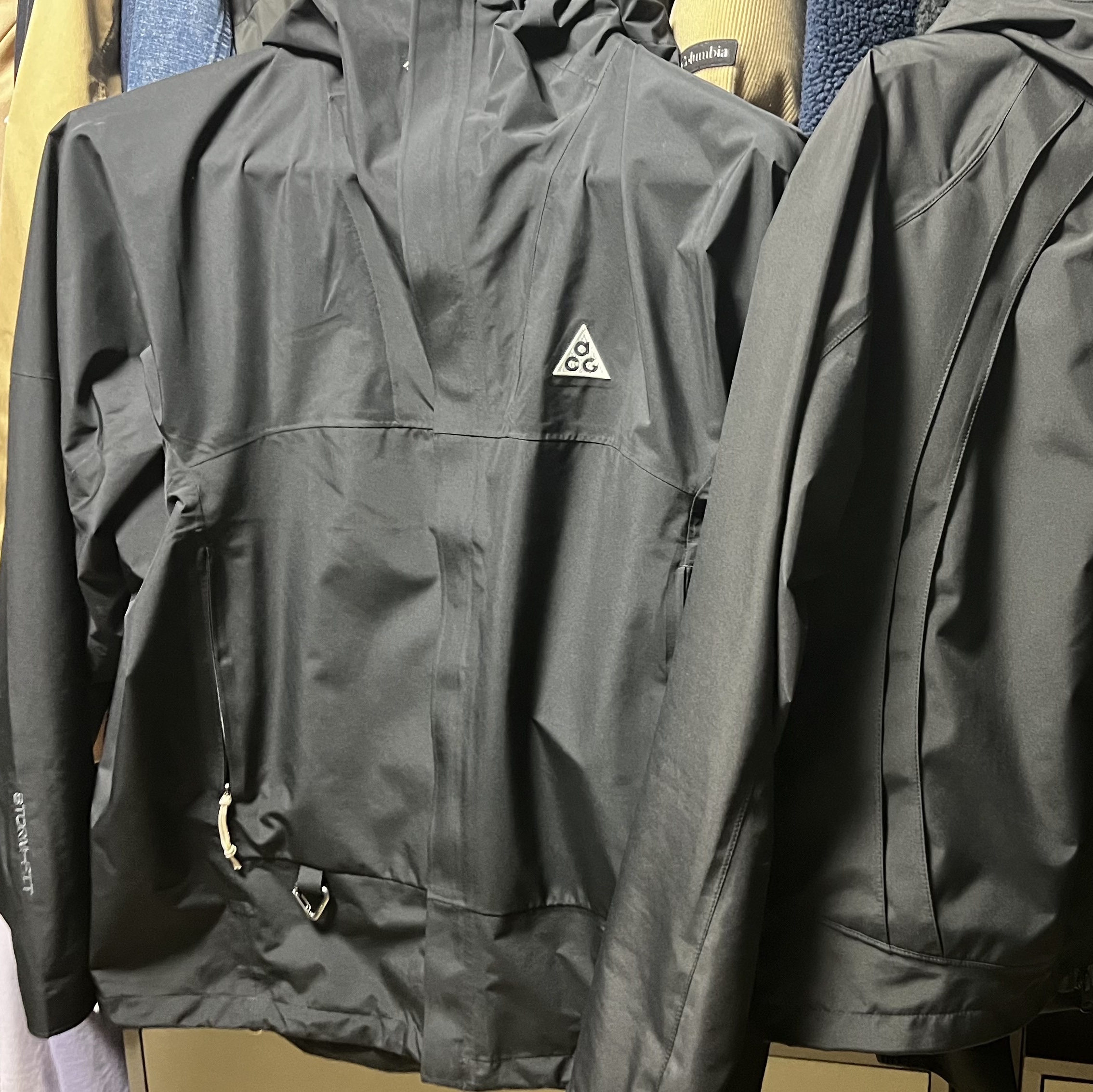 Nike ACG Storm-Fit ADV Cascade Rains Full Zip Jacket Black - Asia, Sansan Gear Windblock Jacket Black - 22FW 착용 스타일