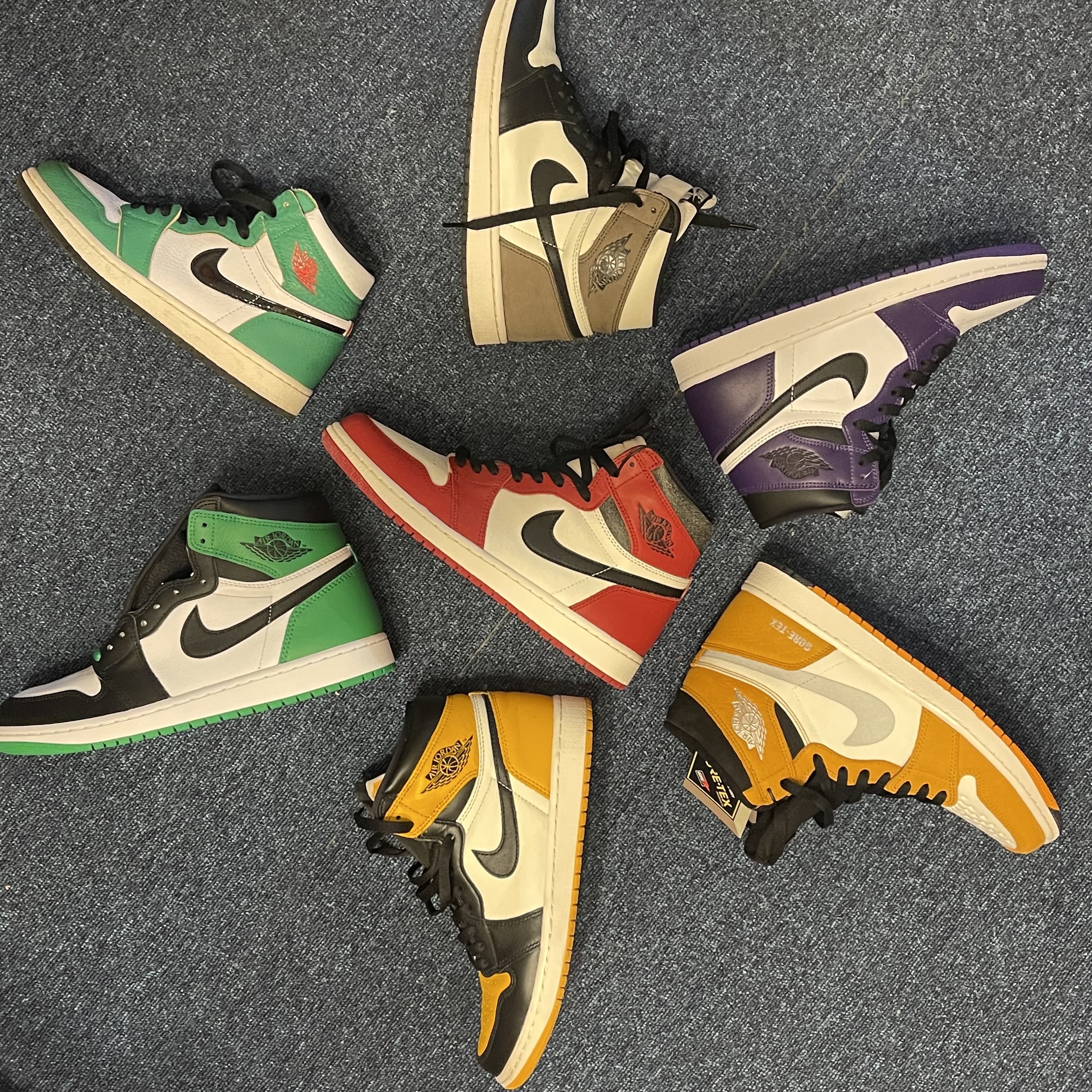 Jordan 1 Retro High OG Black and Lucky Green, Jordan 1 Retro High OG Chicago 2022 착용 스타일