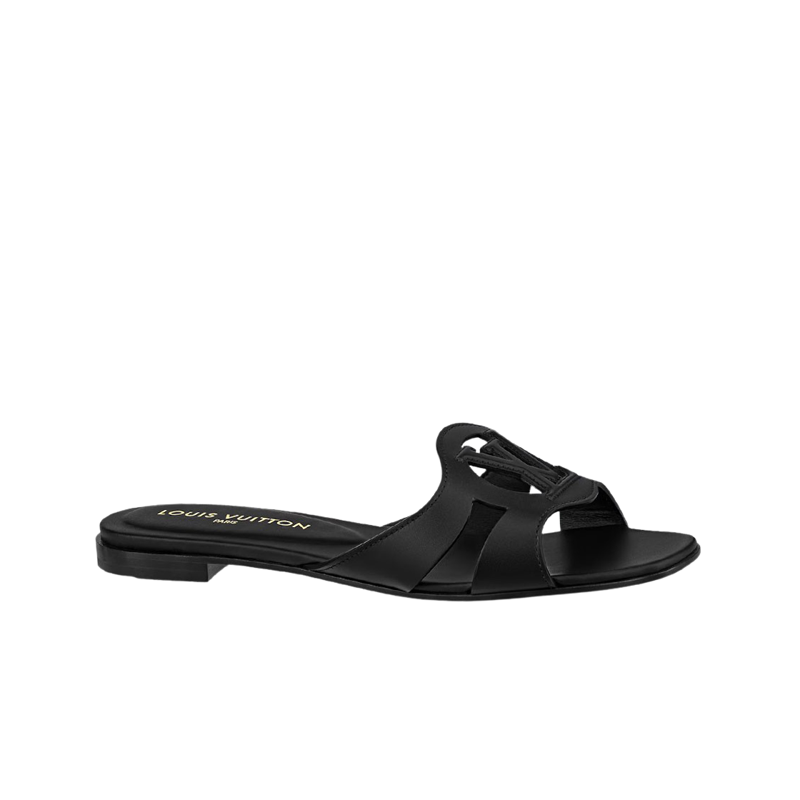 - (W) Louis Vuitton LV Isola Flat Mule Black