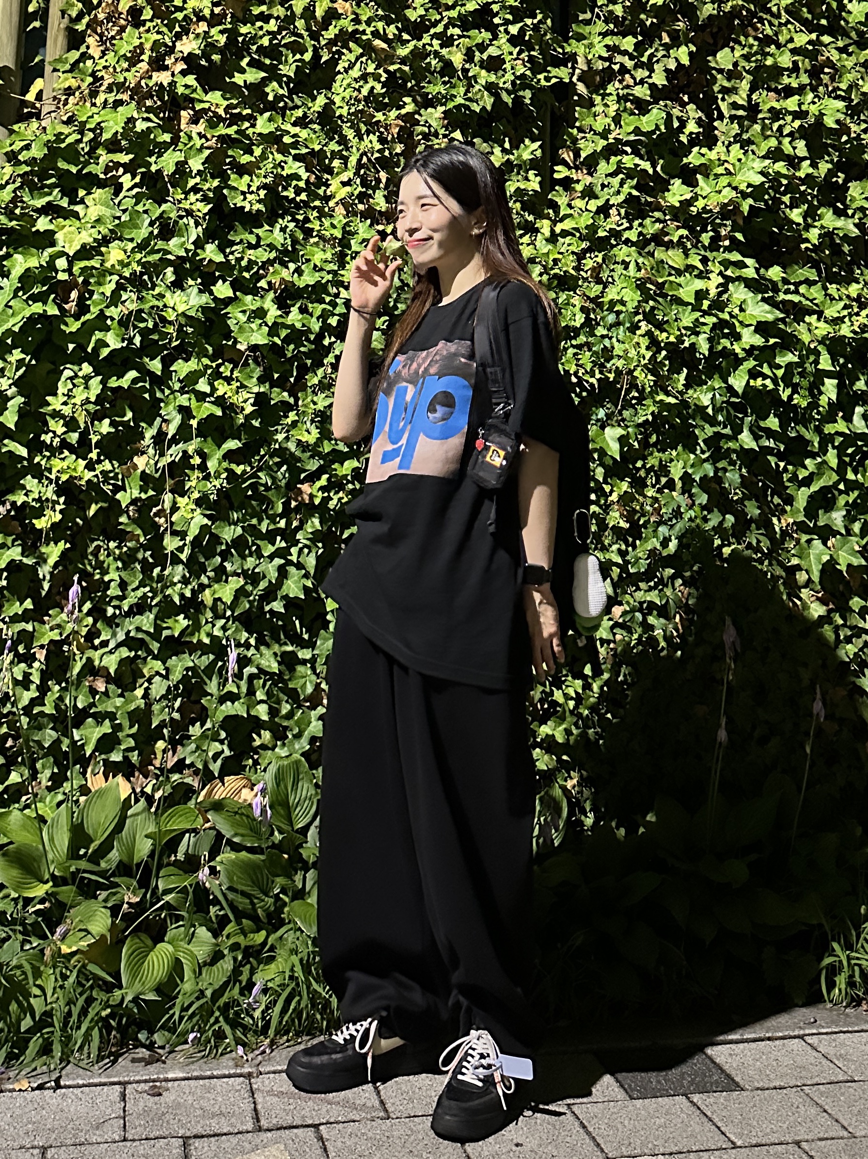 Nike x Off-White Air Force 1 Low Black White, Supreme x Undercover Face T-Shirt Black - 23SS 착용 스타일