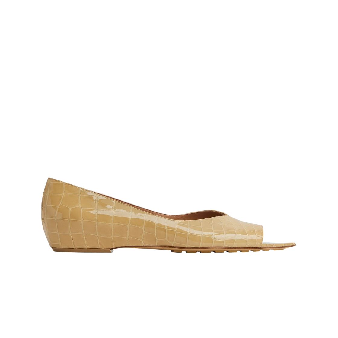 (W) 보테가 베네타 푼타 발레리나 플랫 플랄린((W) Bottega Veneta Punta Ballerina Flat Praline) - 1
