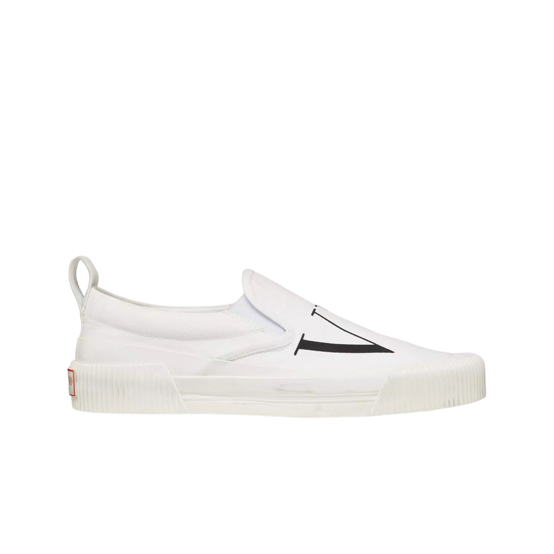 S0G77VPZA01 Valentino VLTN Fabric Slip-On Sneakers White Black