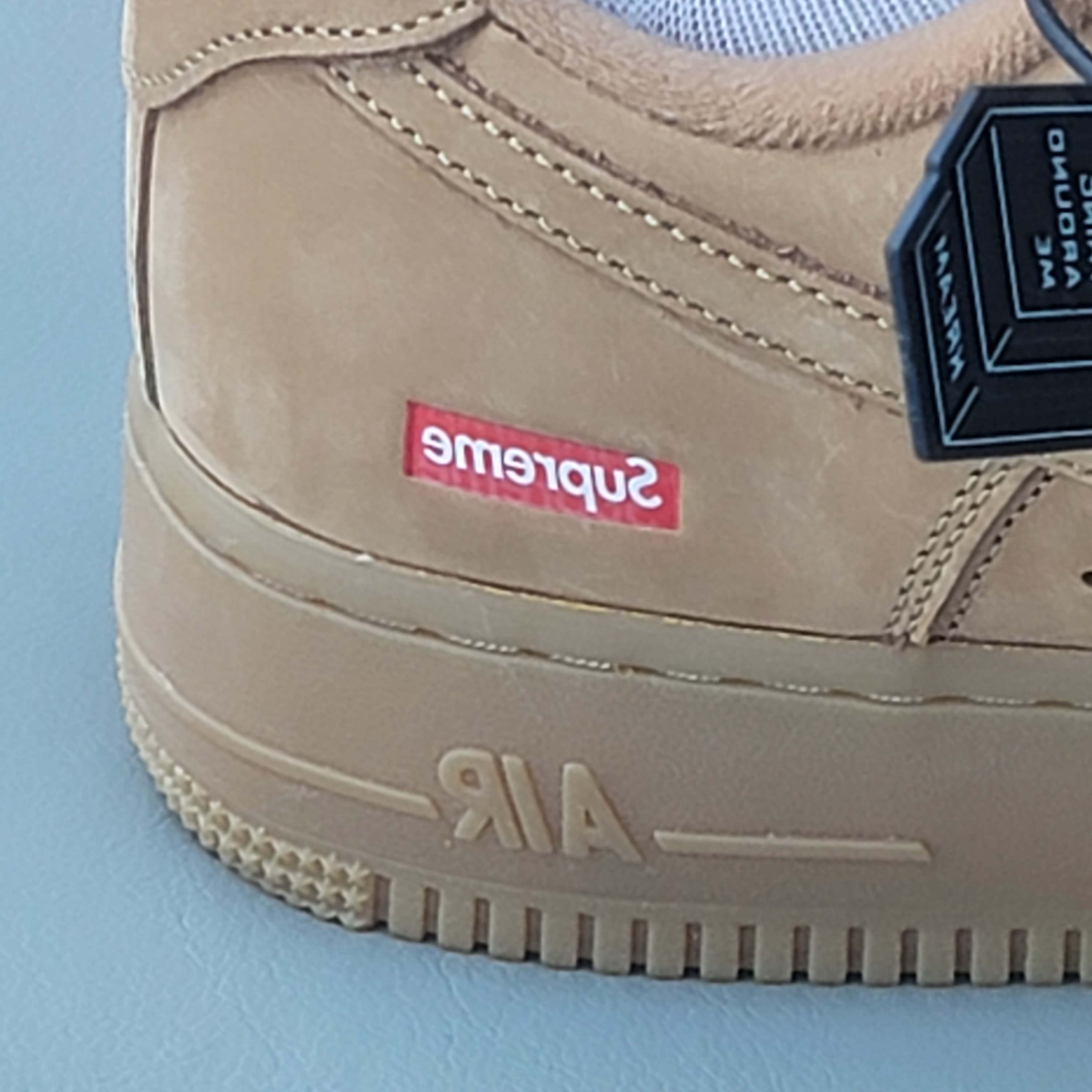 Nike x Supreme Air Force 1 Low Flax 착용 스타일 - 3