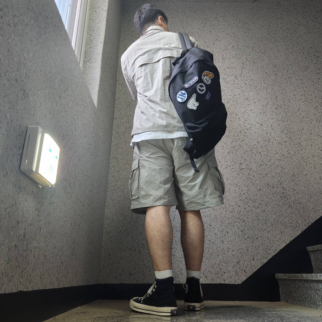 Converse Chuck 70 Hi Black 착용 스타일 - 2