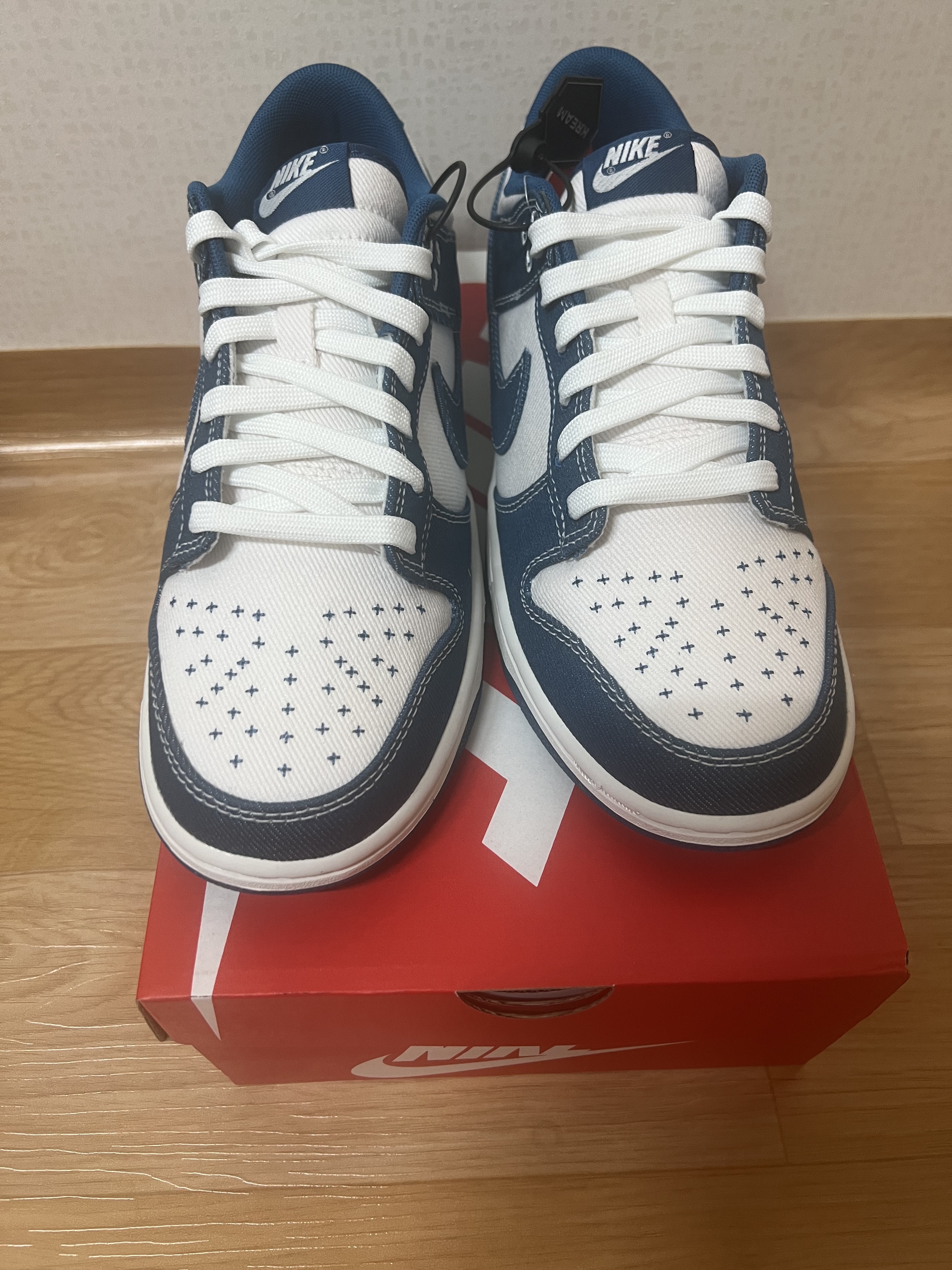 Nike Dunk Low Retro SE Industrial Blue 착용 스타일 - 2