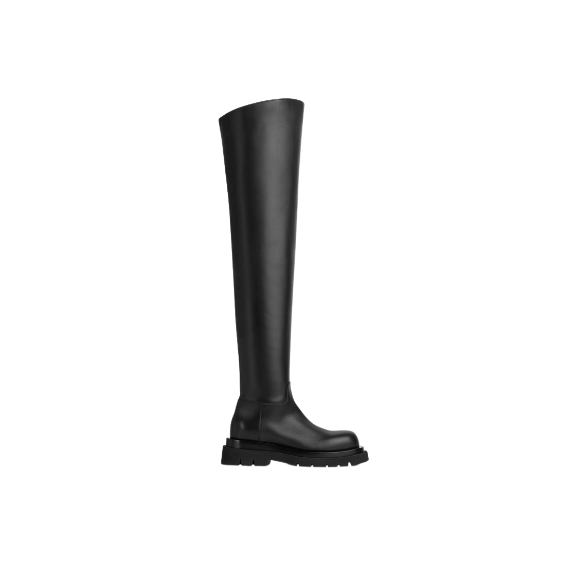 (W) 보테가 베네타 러그 오버 더 니 부츠 블랙((W) Bottega Veneta Lug Over The Knee Boot Black) - 1